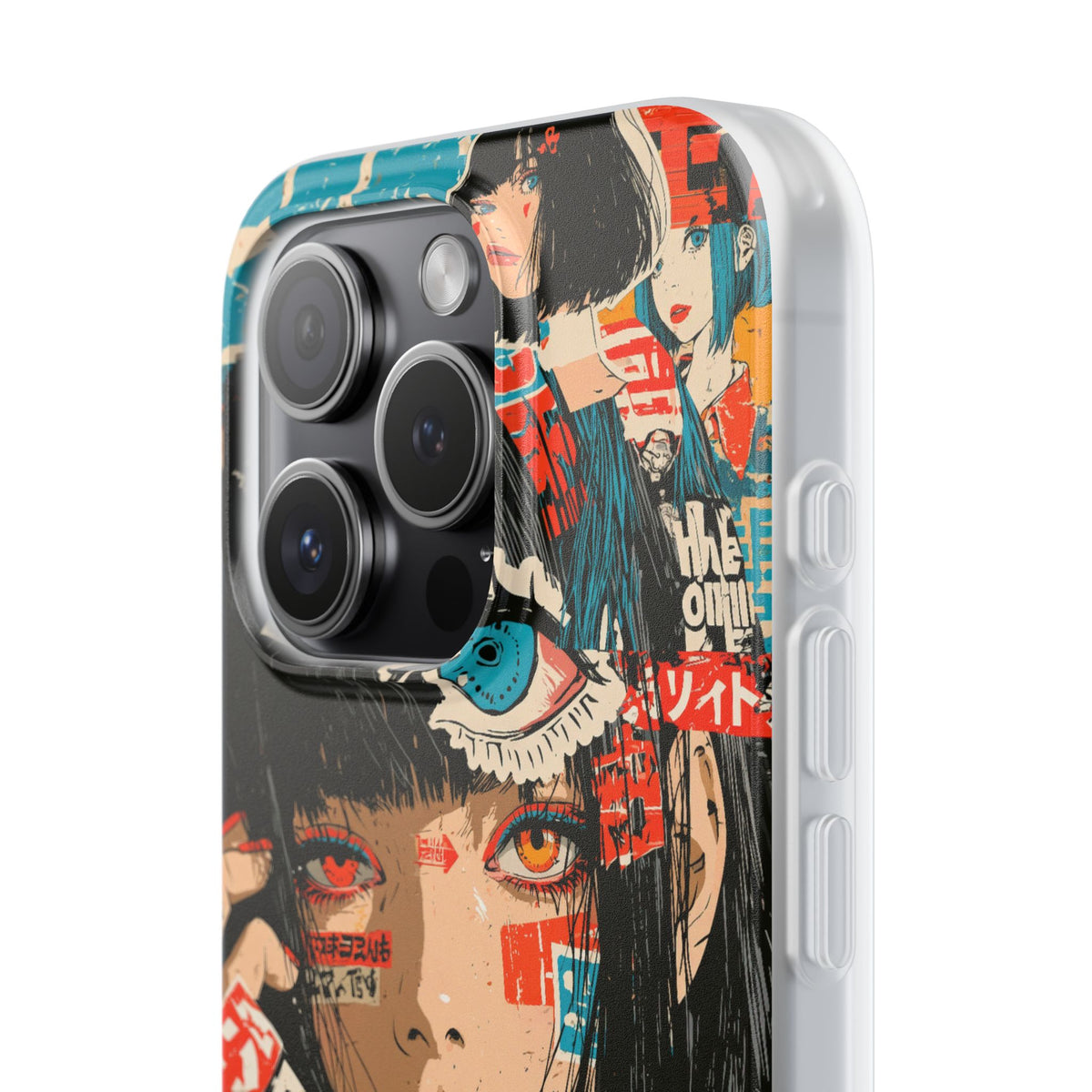 Shibuya Street Collage · Lite Phone Case for iPhone · Red