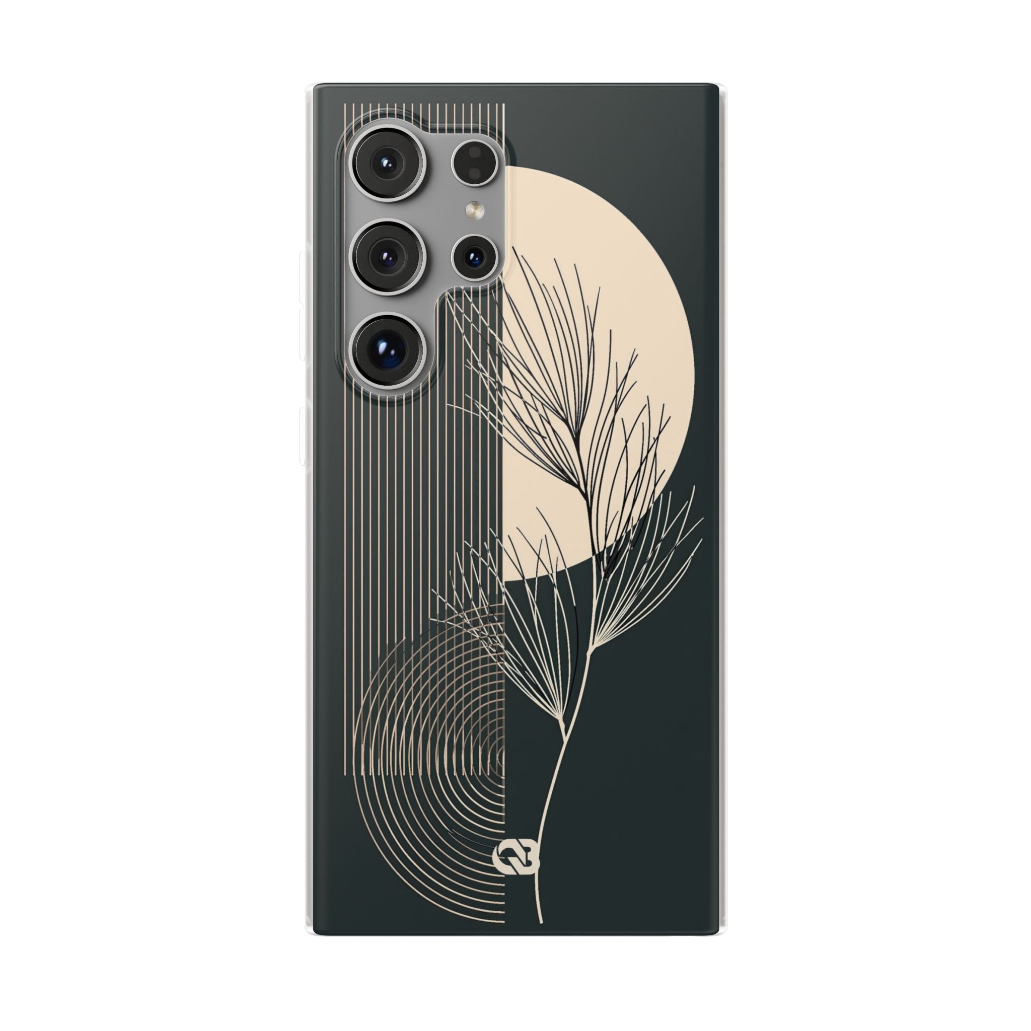 Black Lite Phone Case for Samsung - Obsidian Sand Willow