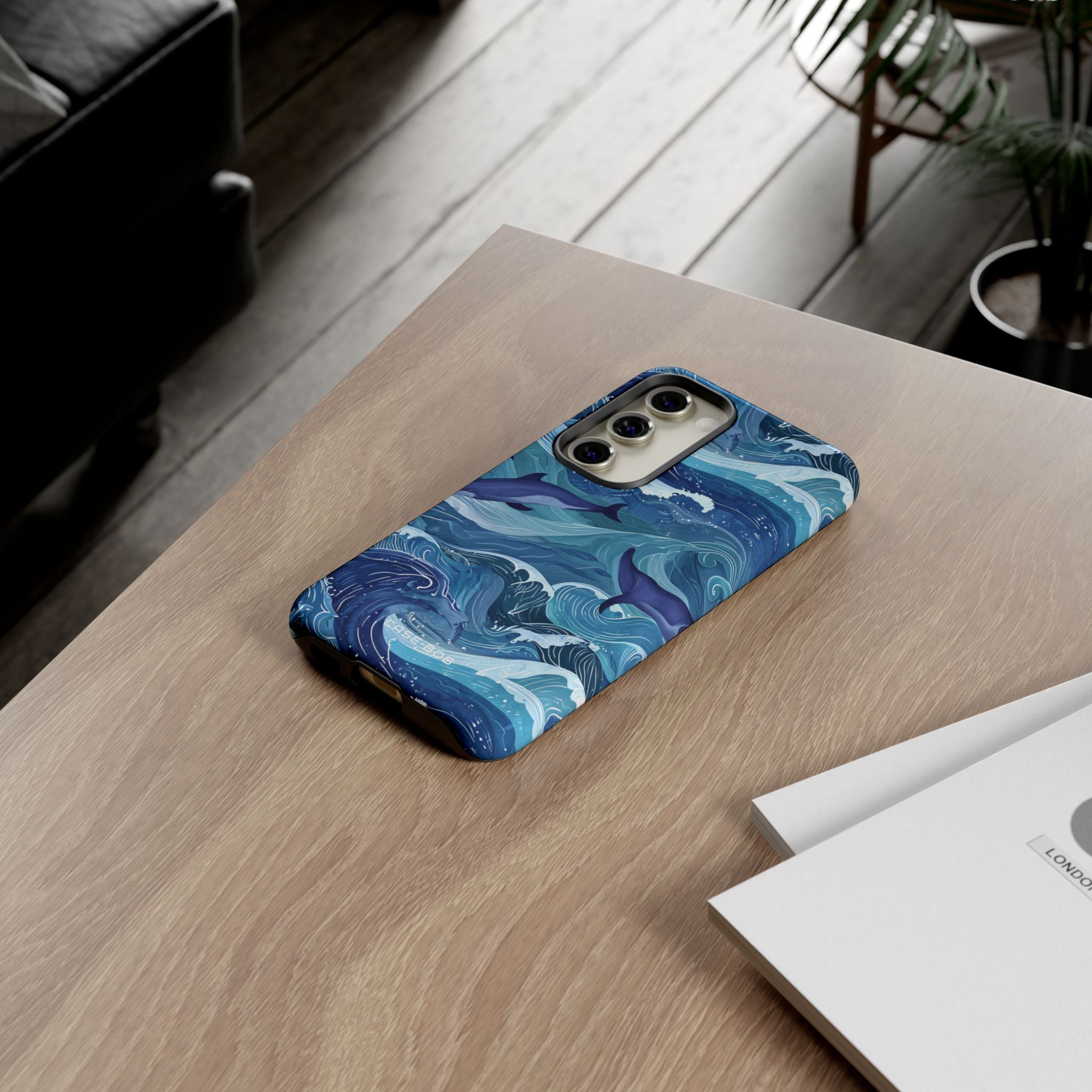 Dolphin Waves Samsung S23 Case - Tough