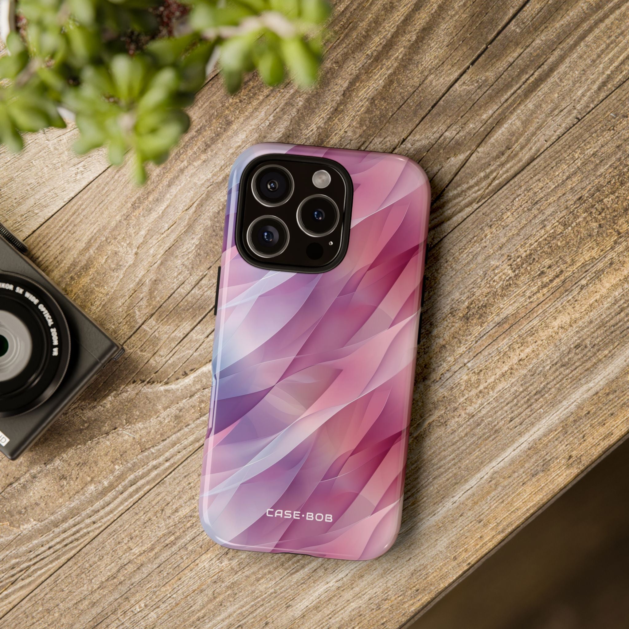 Pink Wave Cascade iPhone 16 Pro Case - Tough