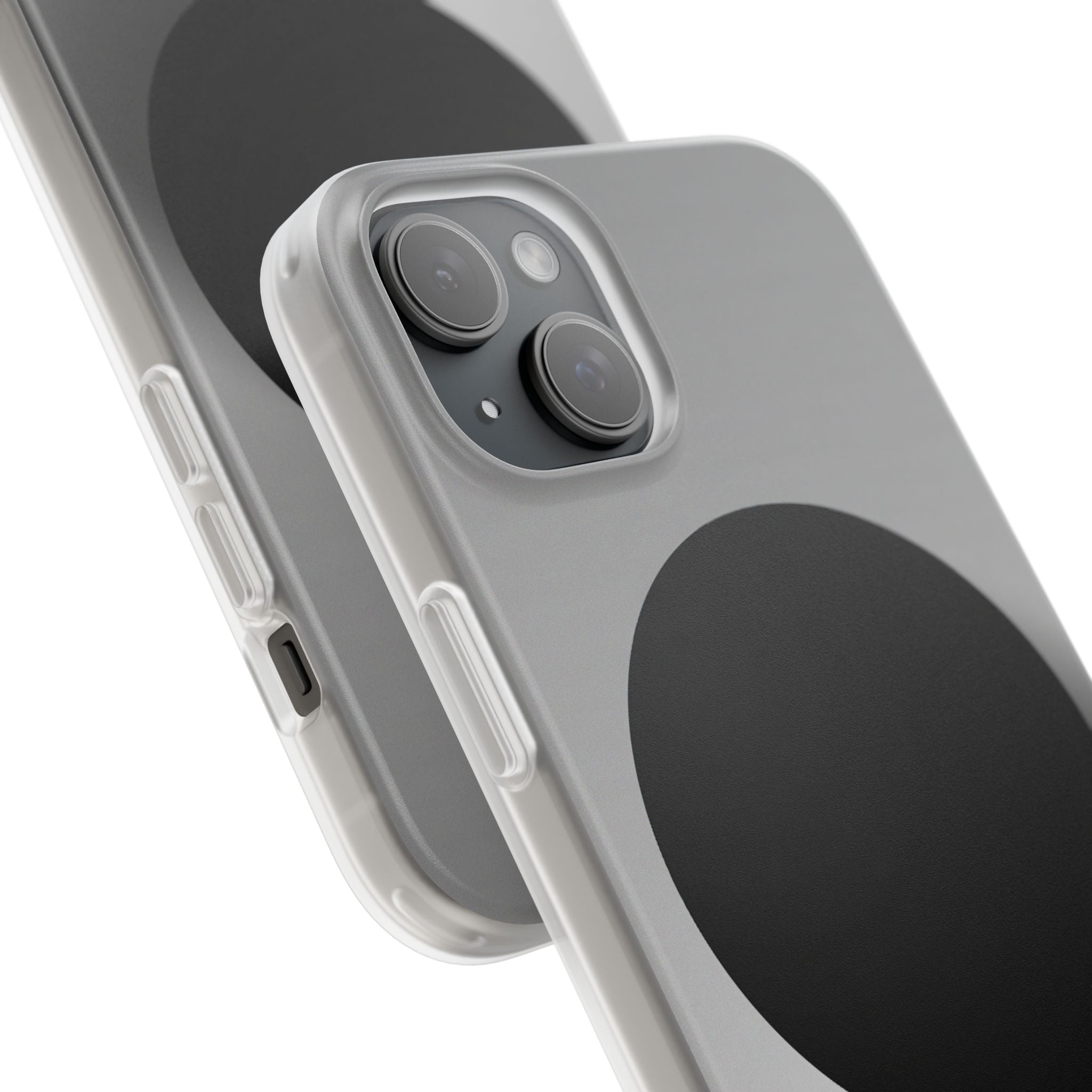 Grey Lite Phone Case for iPhone - Matte Onyx Sphere