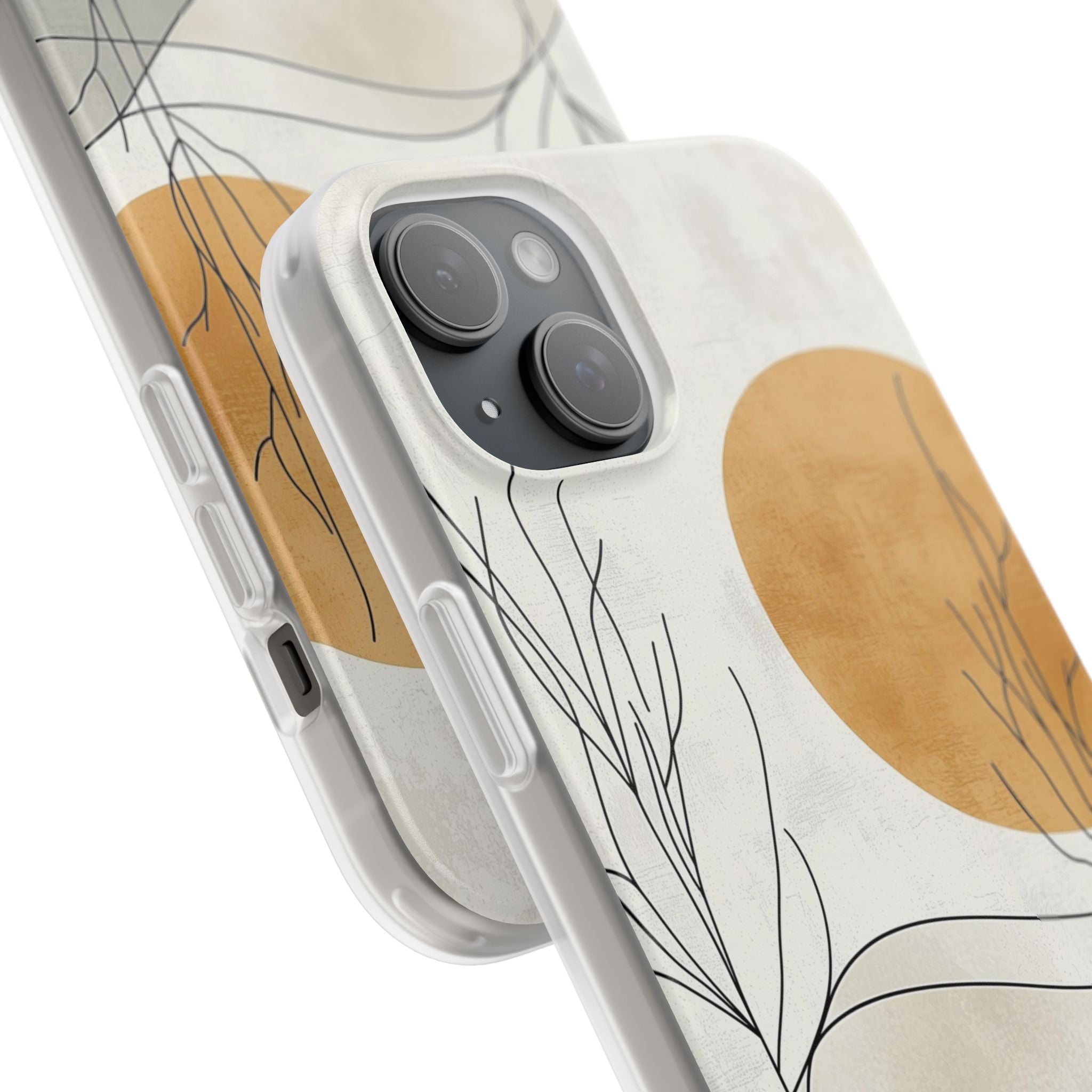 Orange Halo iPhone 15 Plus Case - Soft