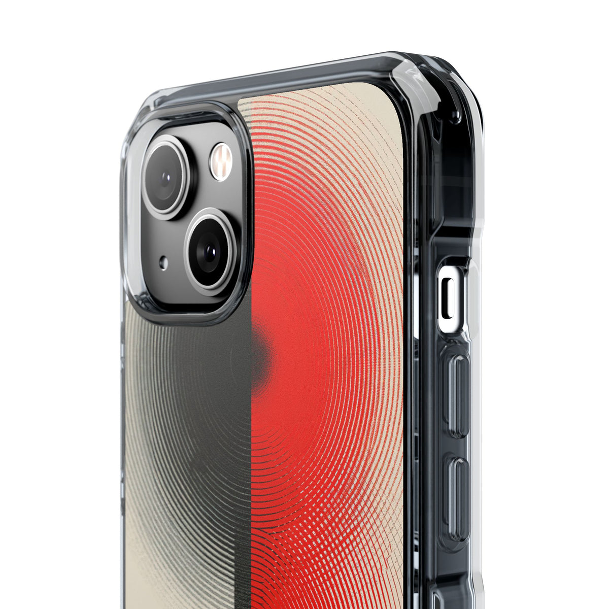 Red Impact MagSafe Phone Case for iPhone - Split Signal Red