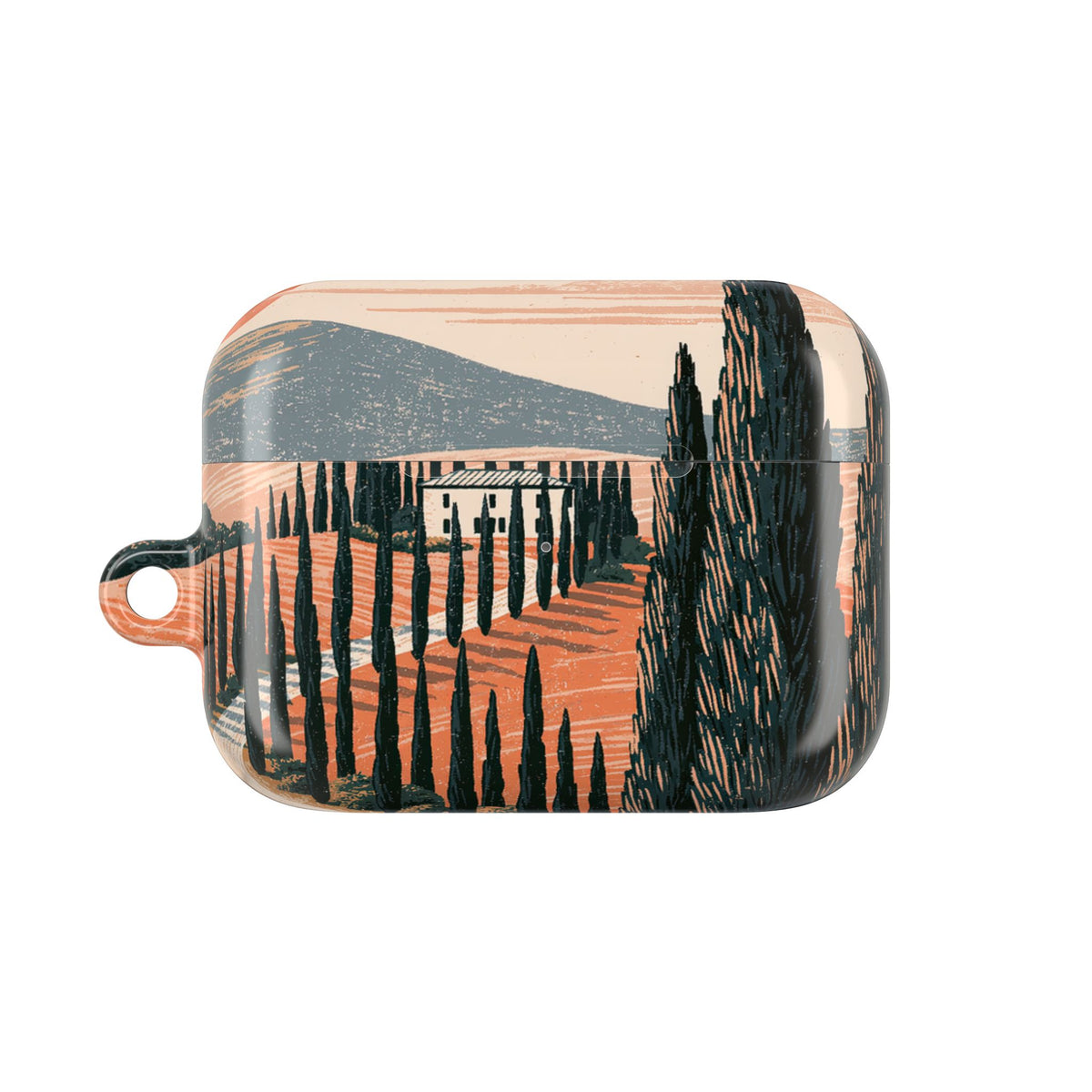 Tuscan Cypress Horizon · Hard Case for AirPods & AirPods Pro · Orange