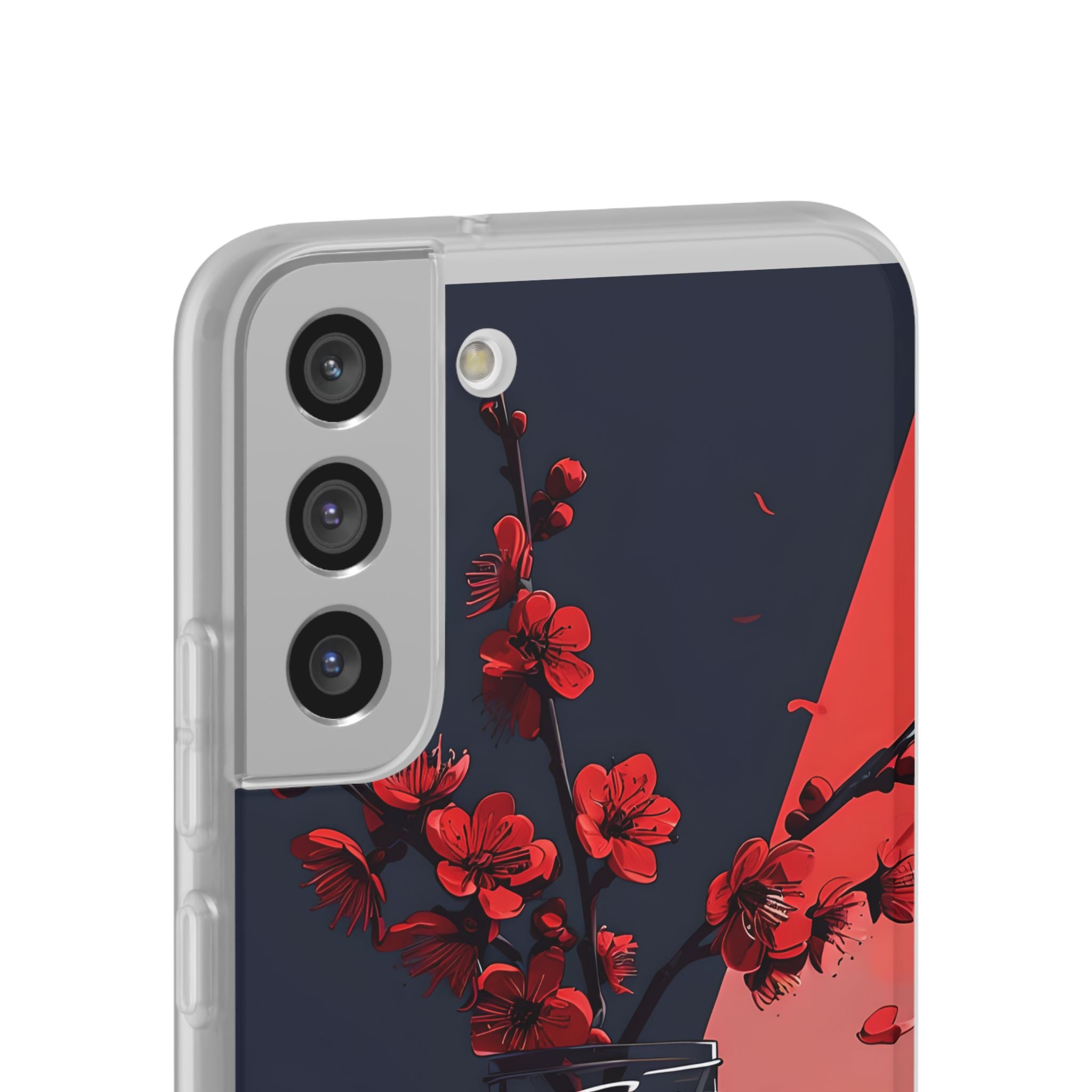 Crimson Blossom Jar · Custodia Soft per Samsung