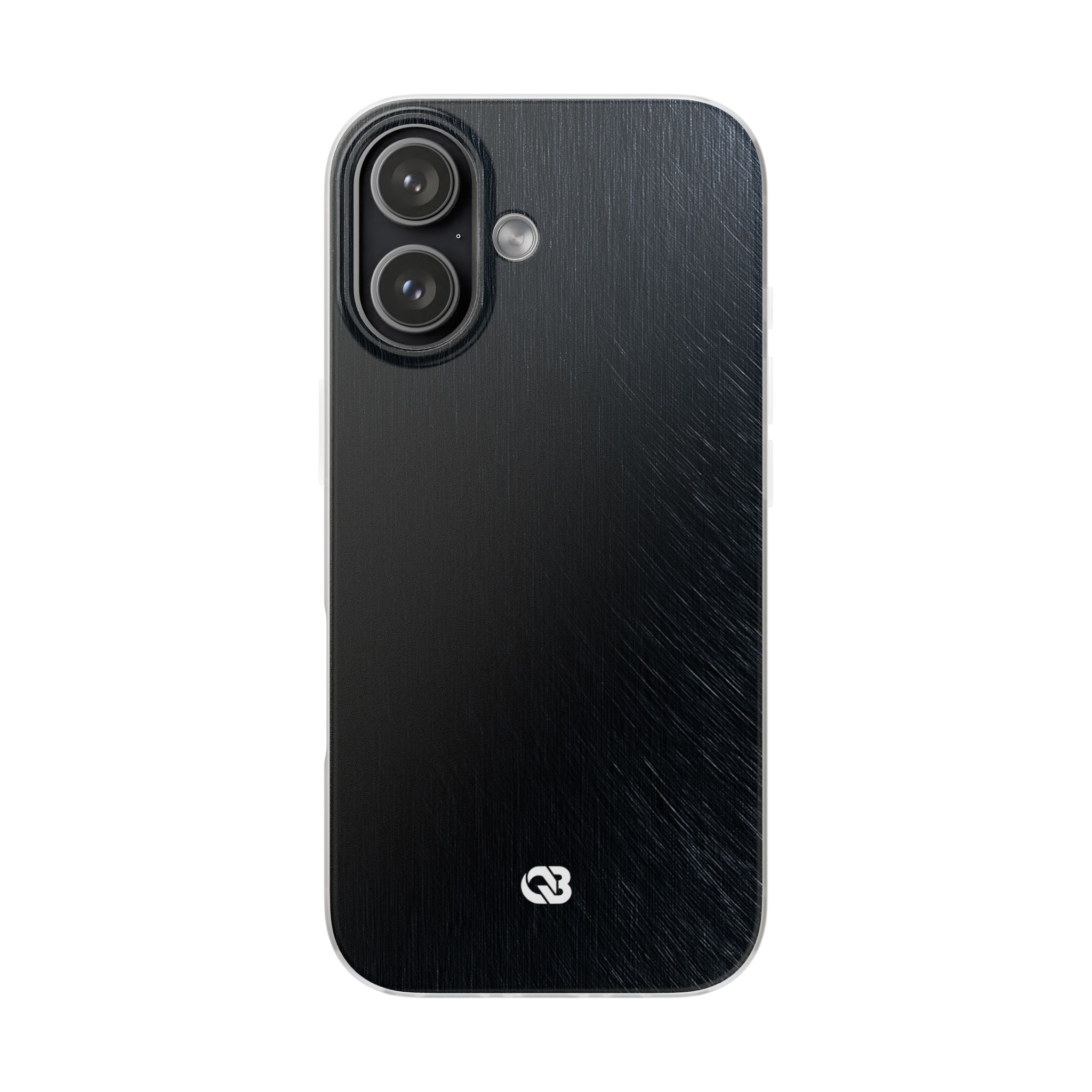 Black Lite Phone Case for iPhone - Midnight Brushed Grain