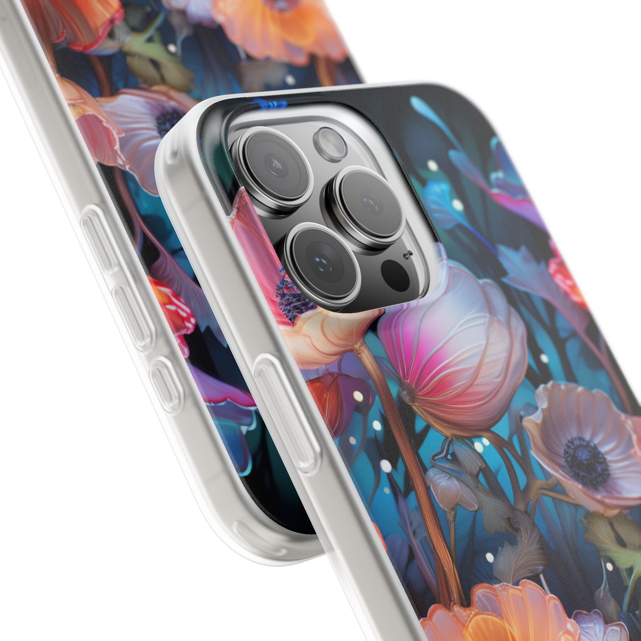 Luminous Poppy Glade · Soft Capa para iPhone