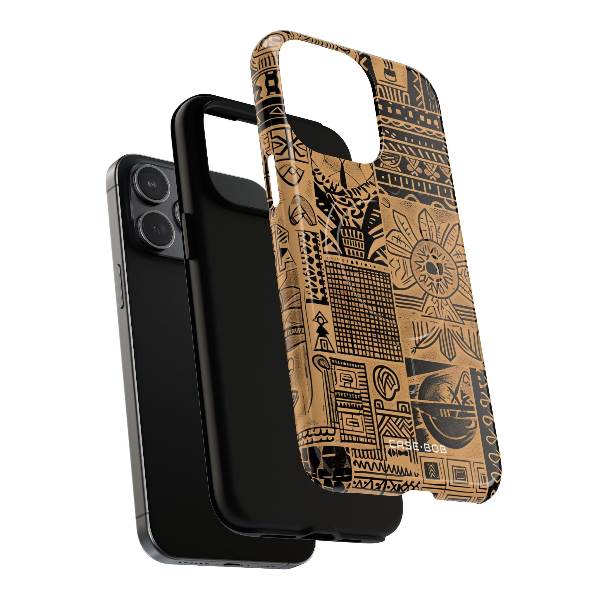 Tribal Faces iPhone 15 Pro Max Cover - Tough+