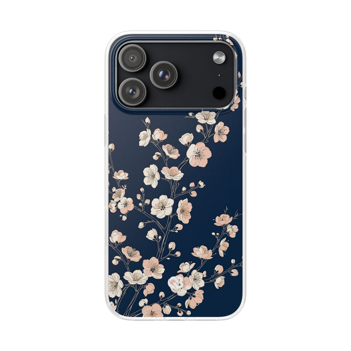 Midnight Plum Blossom · Lite Phone Case for iPhone · Blue