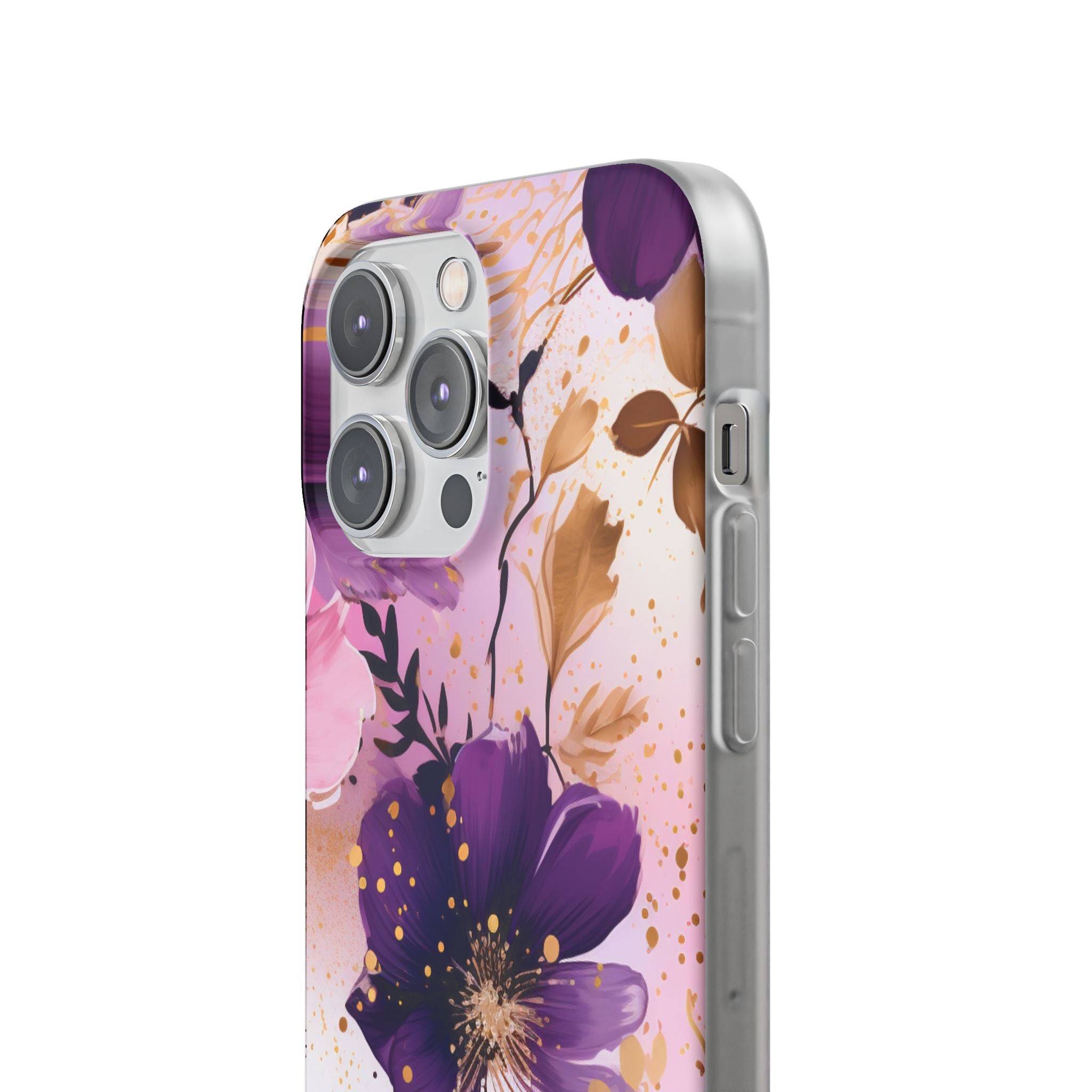 Gilded Violet Bloom · Soft Handyhülle für iPhone