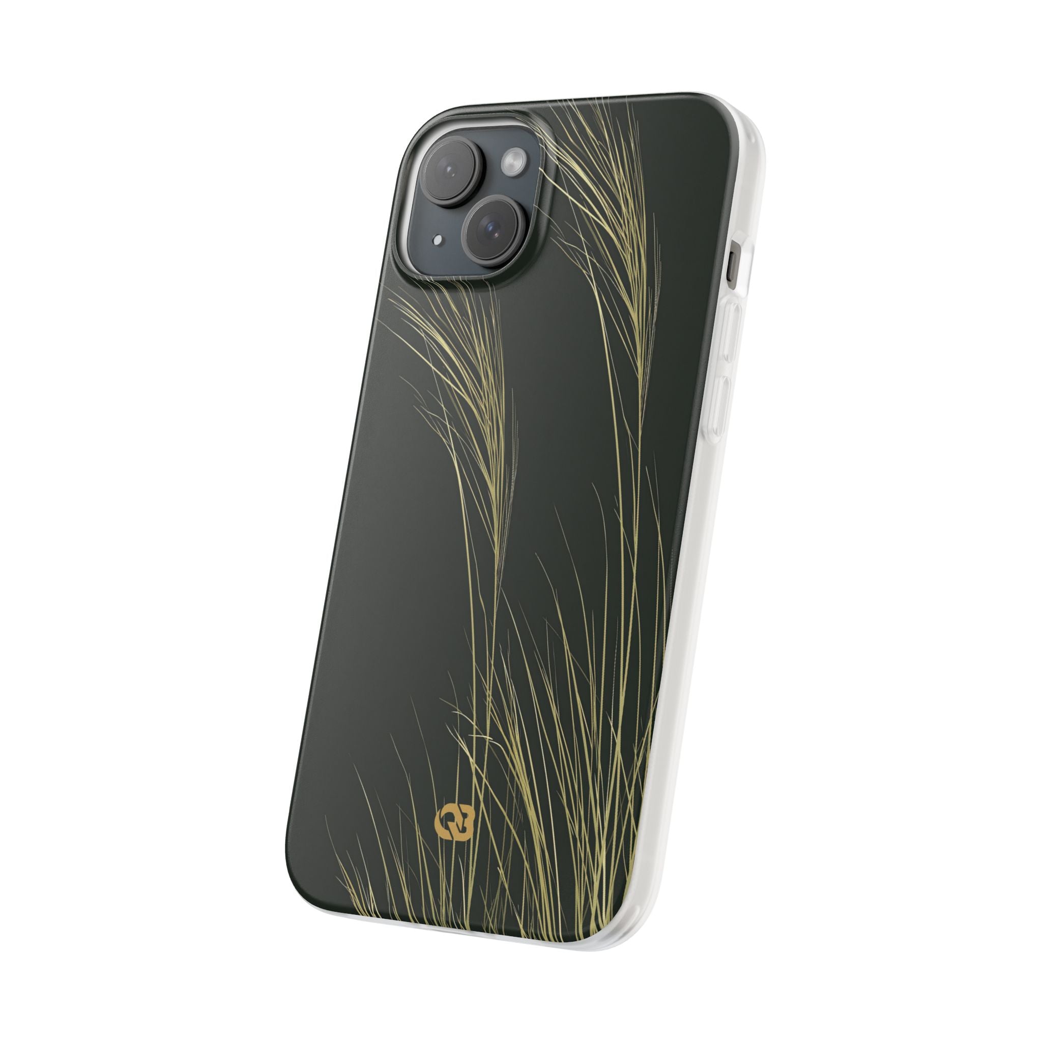 Green Lite Phone Case for iPhone - Midnight Gilded Grass