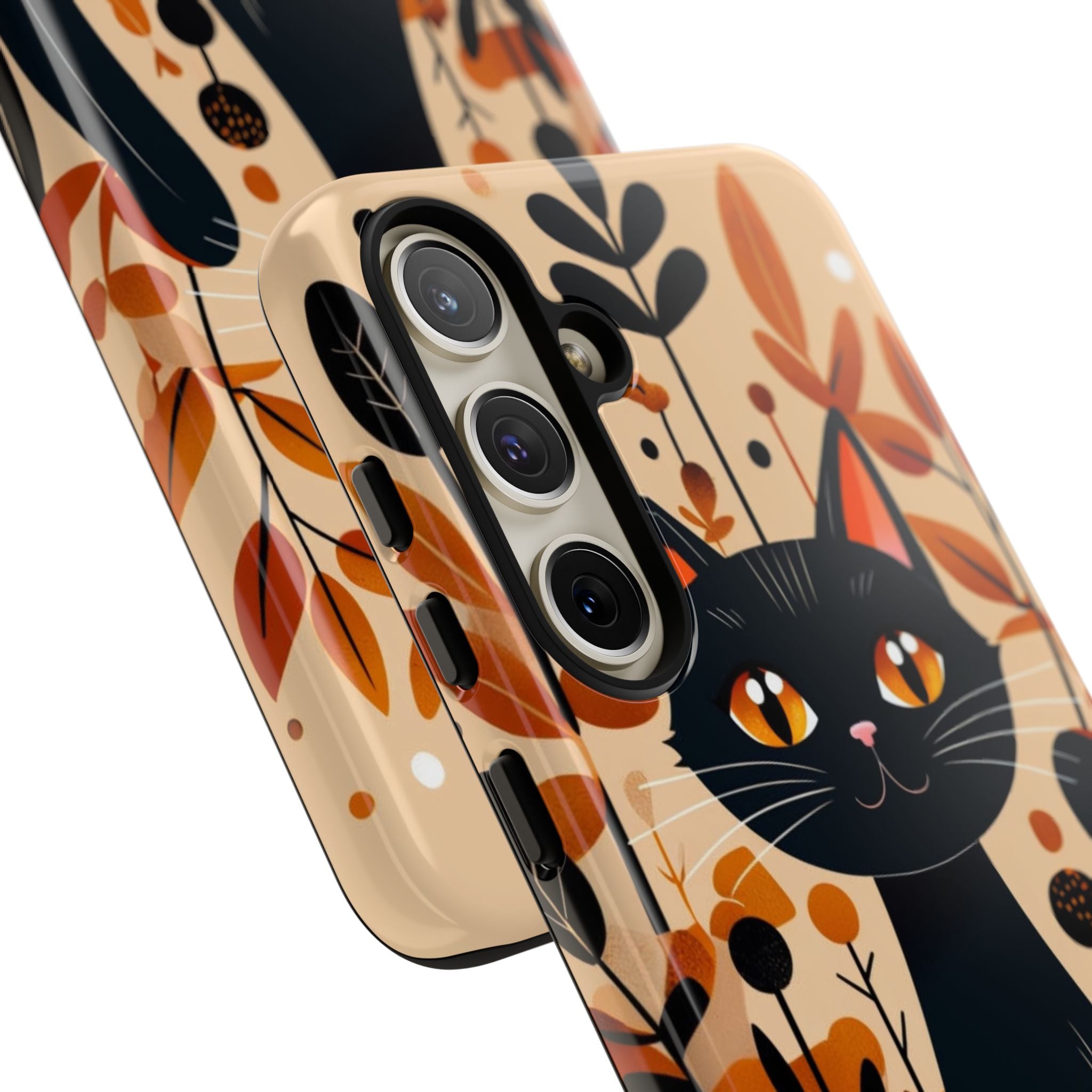 Schwarze Katze Glow Samsung S24 Plus Case - Tough