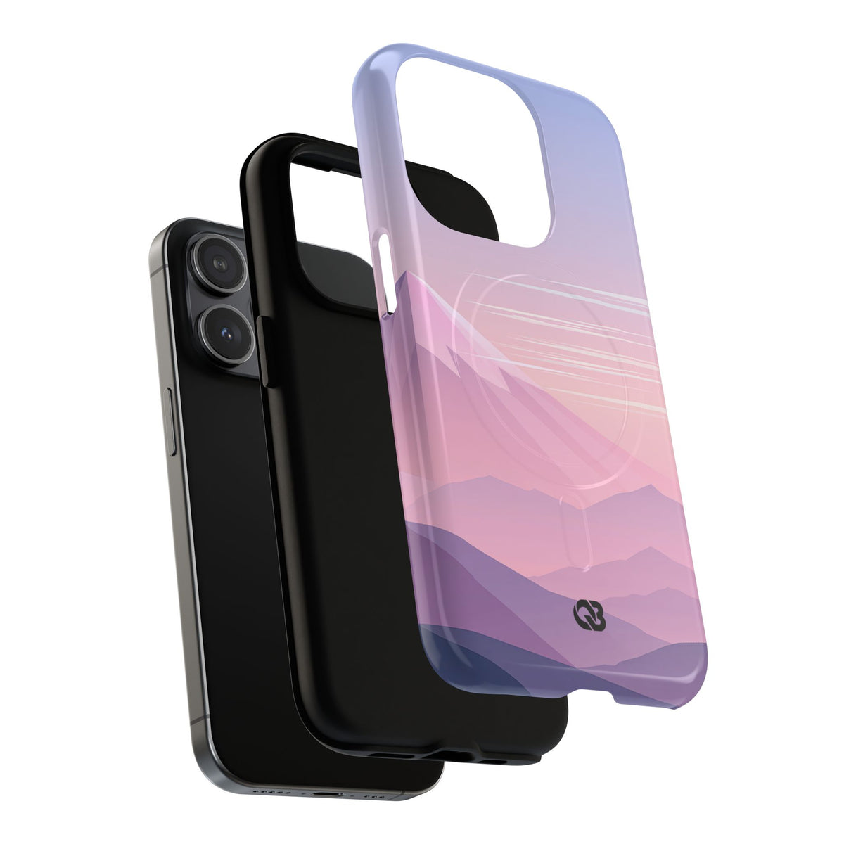 Alpine Twilight · Tough 2.0 Magnetic Phone Case for iPhone · Pink