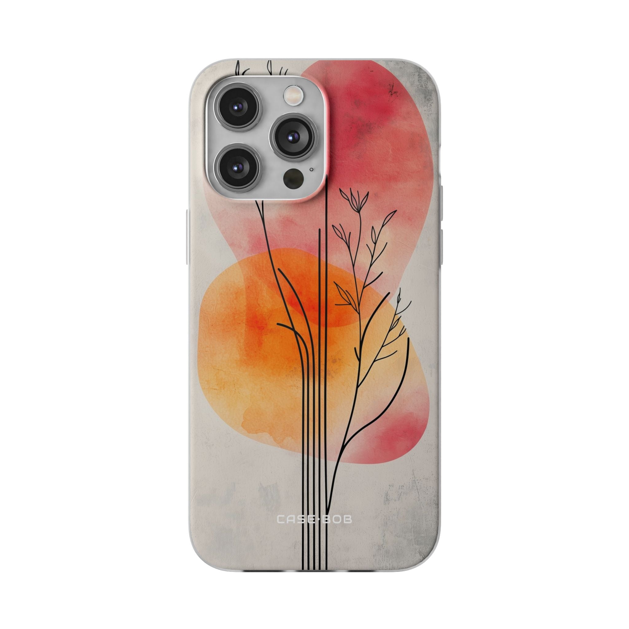 Kaareva varsi auringonlasku iPhone 14 Pro Max - Soft -suojakotelo