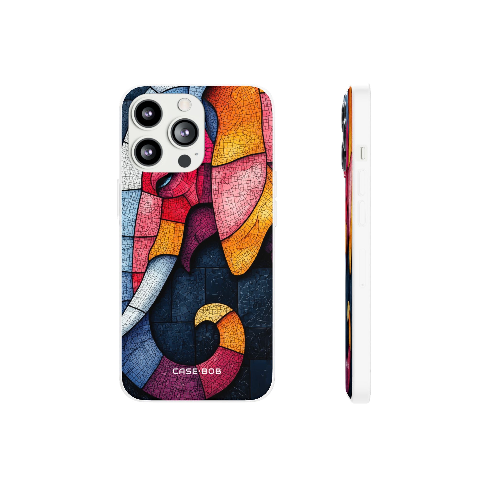 Olifant Mozaïek iPhone 13 Pro - Soft