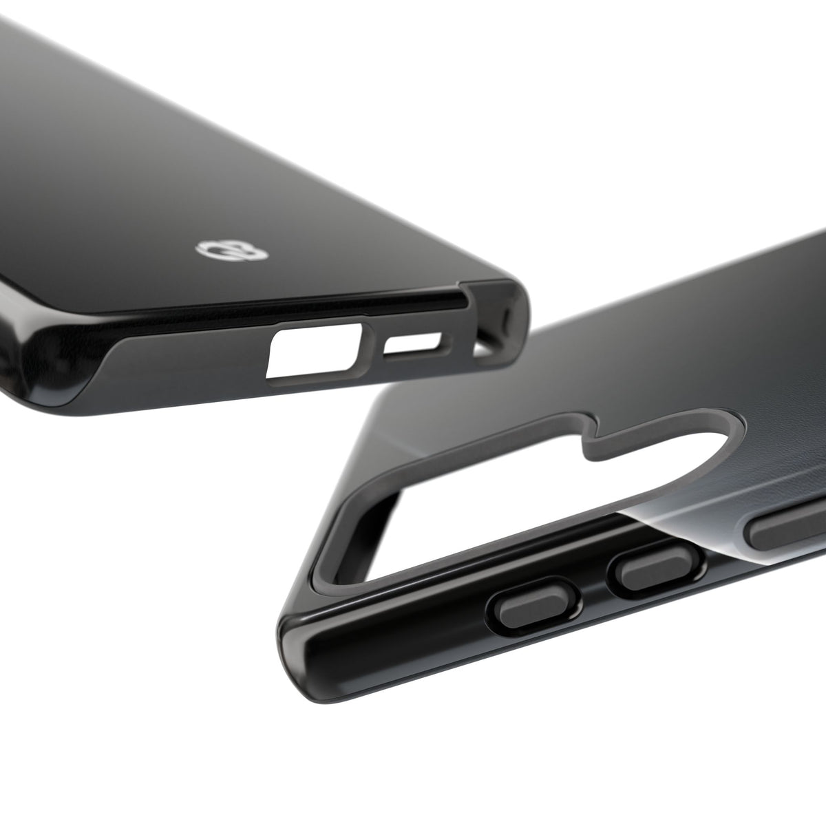 Black Tough Phone Case for Samsung - Obsidian Lunar Arch