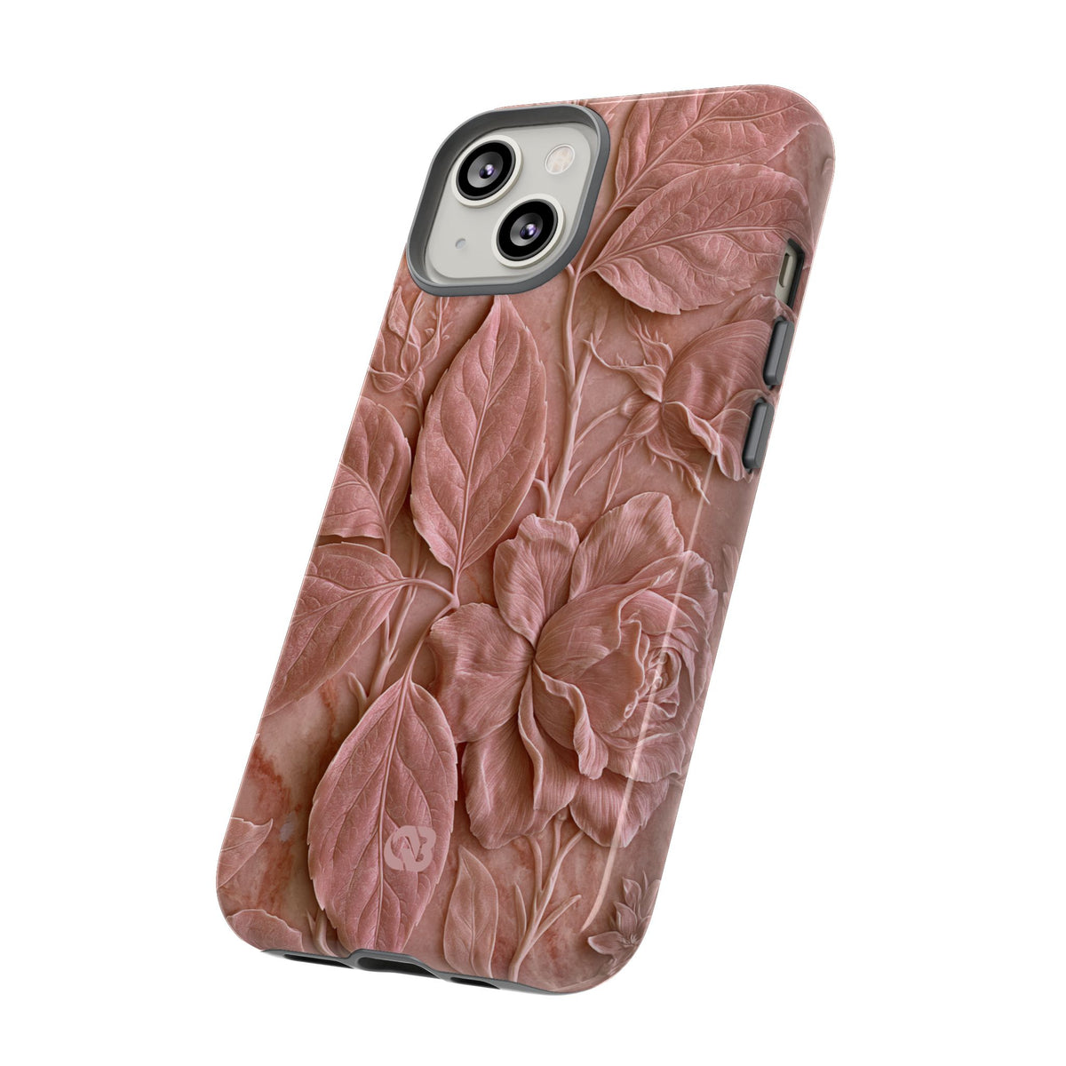 Blush Rose Relief · Tough Phone Case for iPhone · Pink