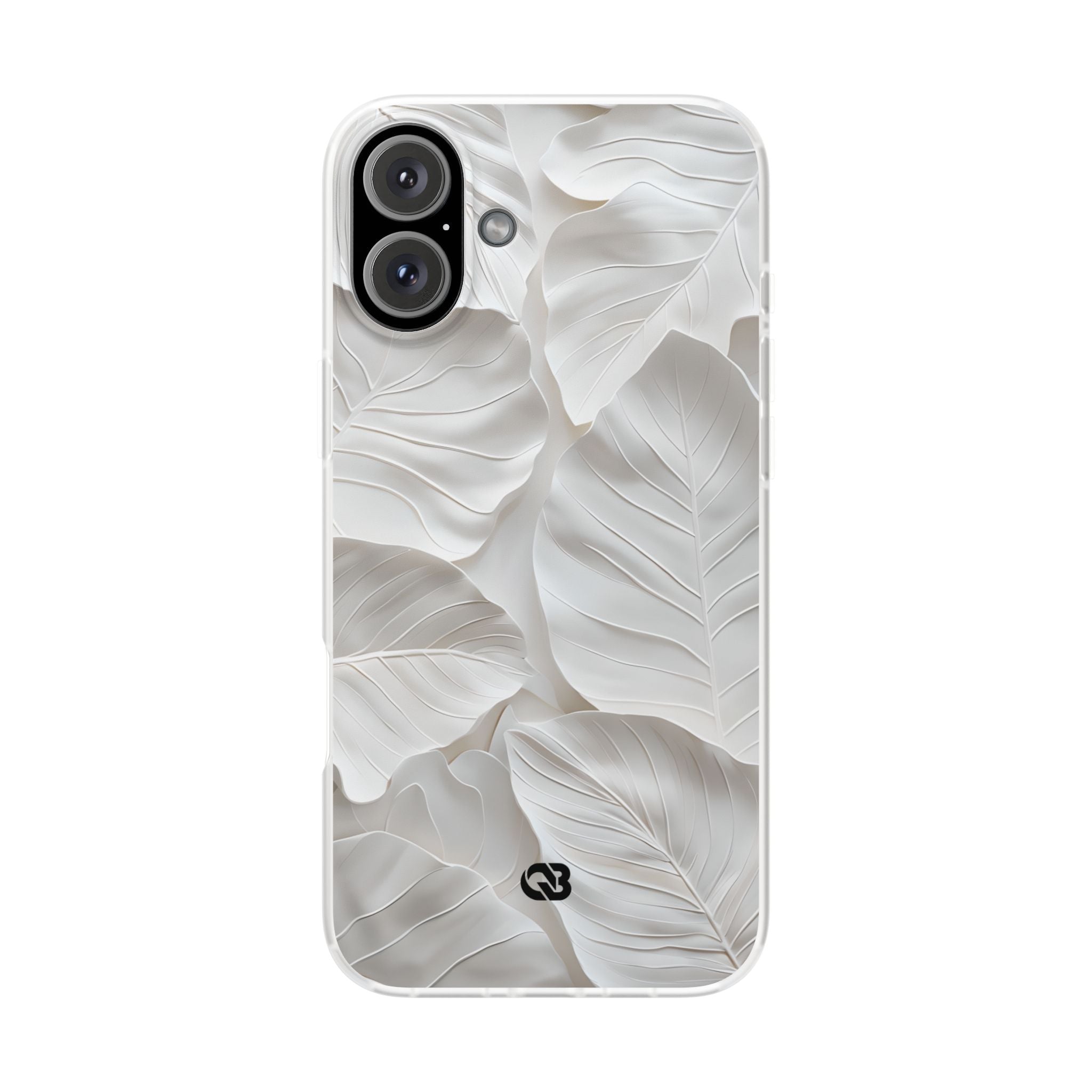 Sculpted Ivory Leaves · Soft Phone Case for iPhone