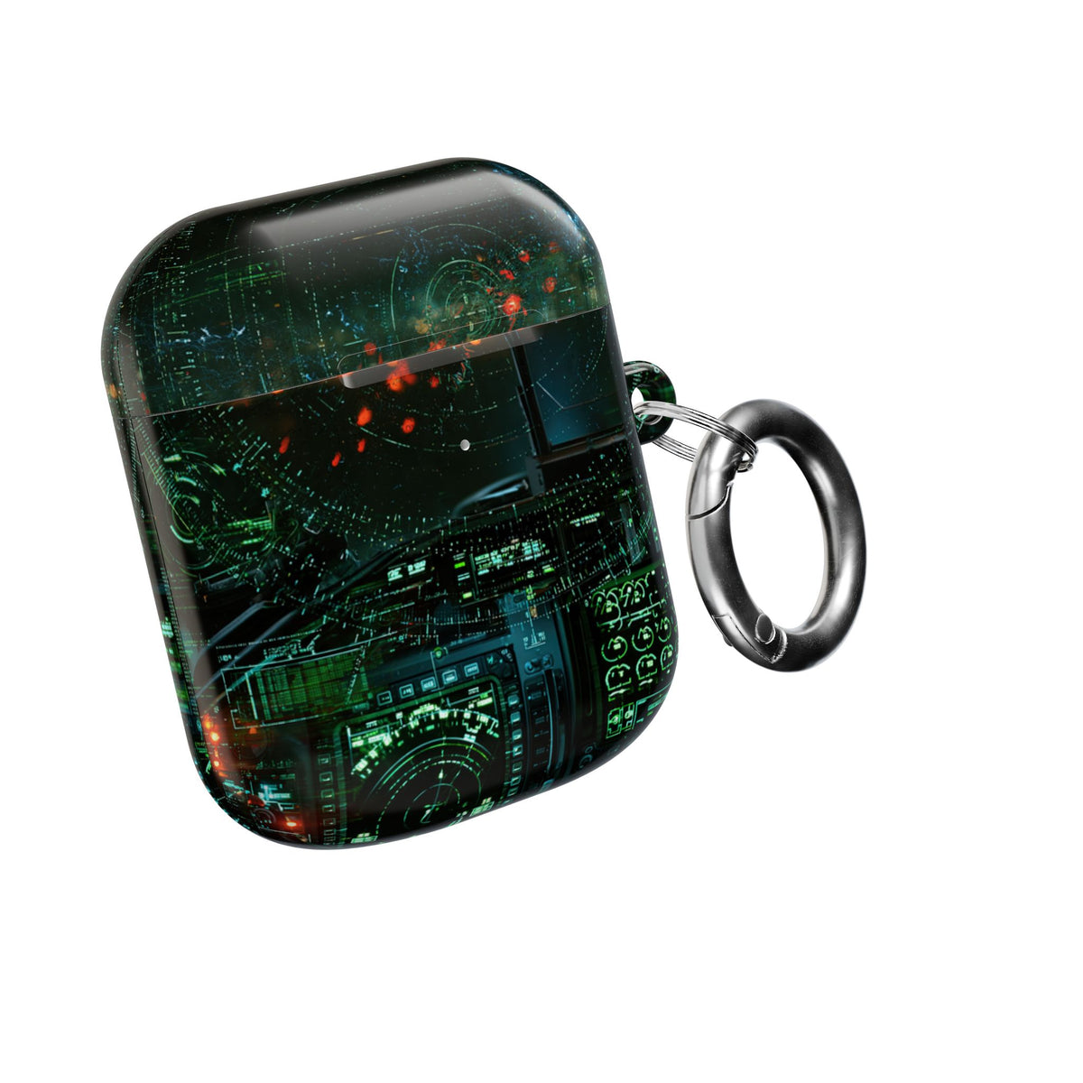 Tactical Avionics HUD · Hard Case for AirPods & AirPods Pro · Green