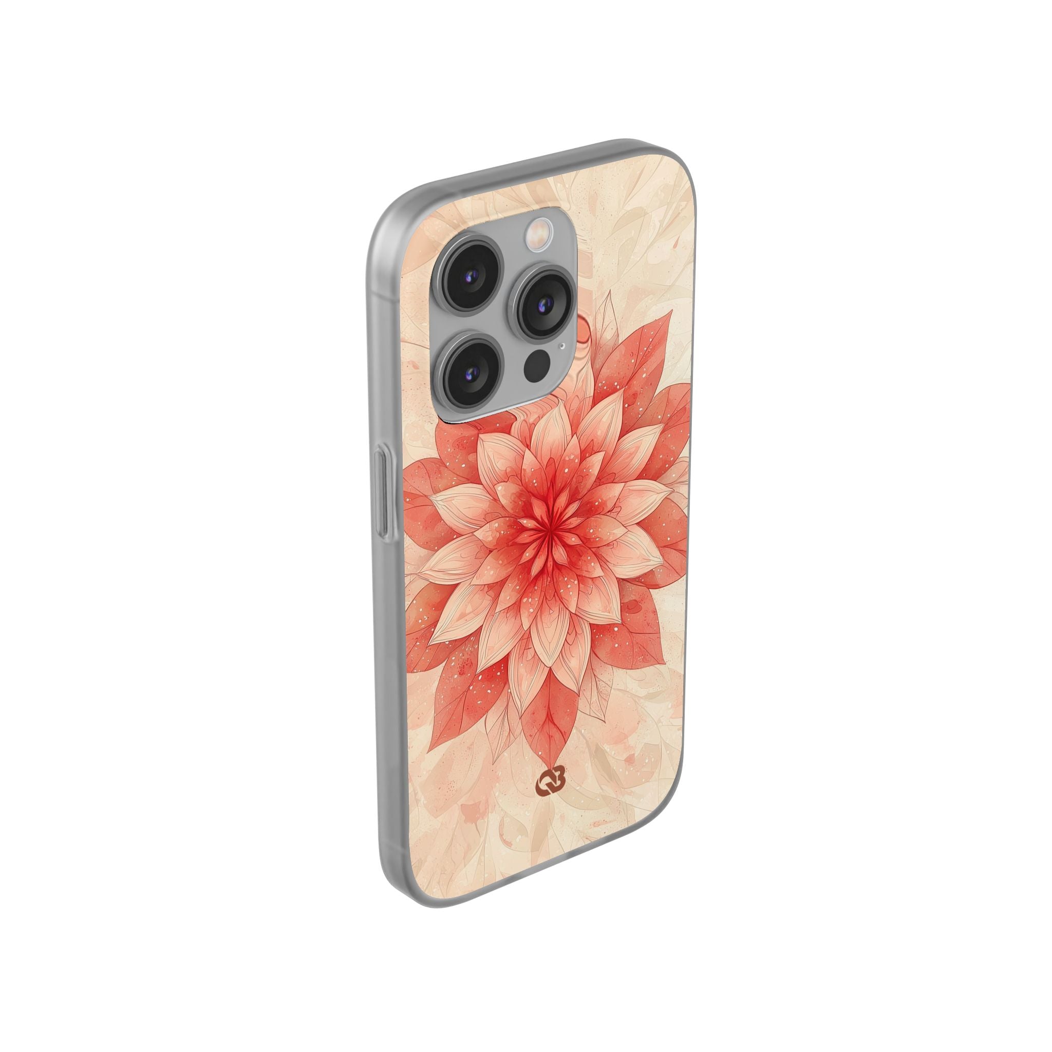 Coral Layered Bloom · Soft Phone Case for iPhone