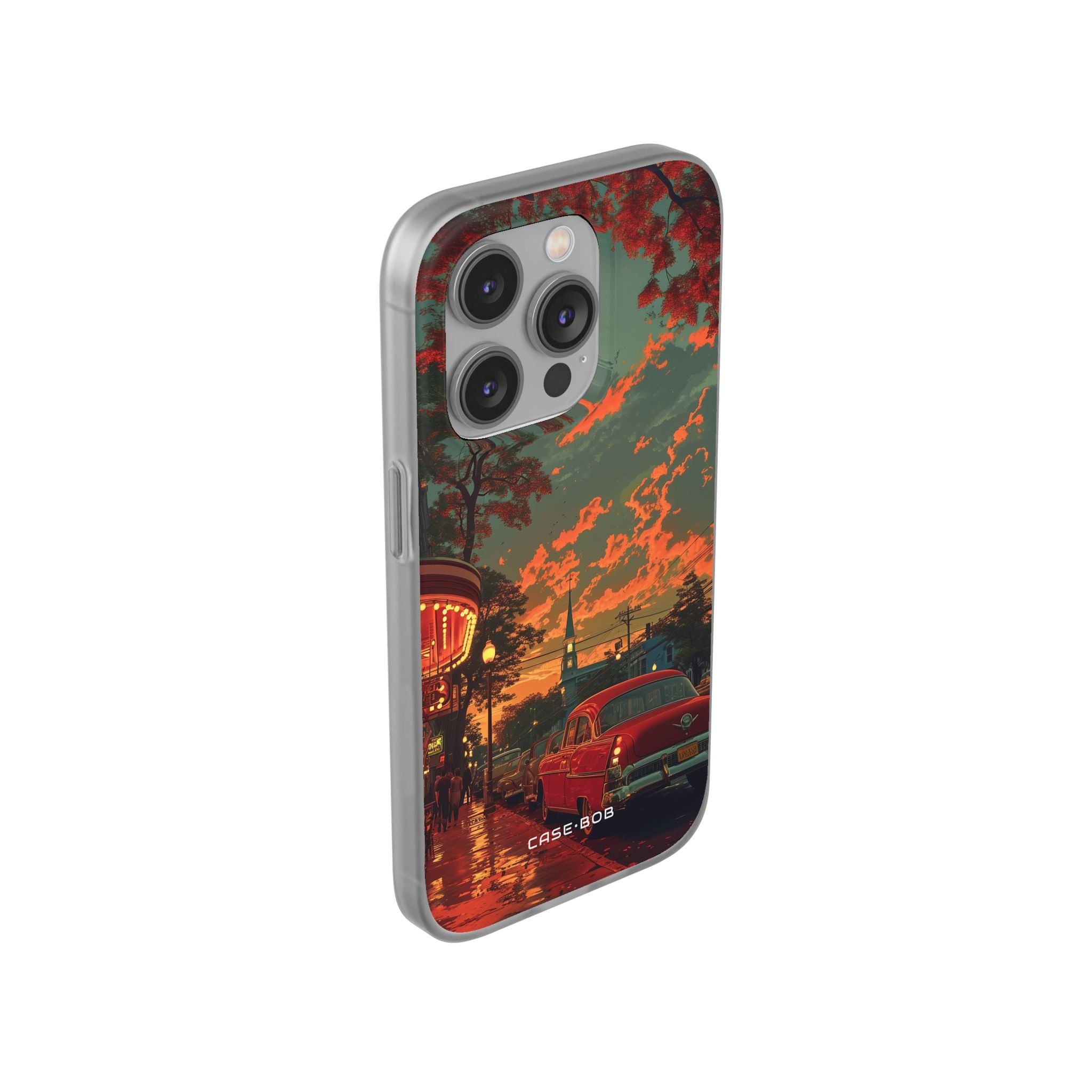 Crimson Classic iPhone 14 Pro -pehmeä suojakotelo