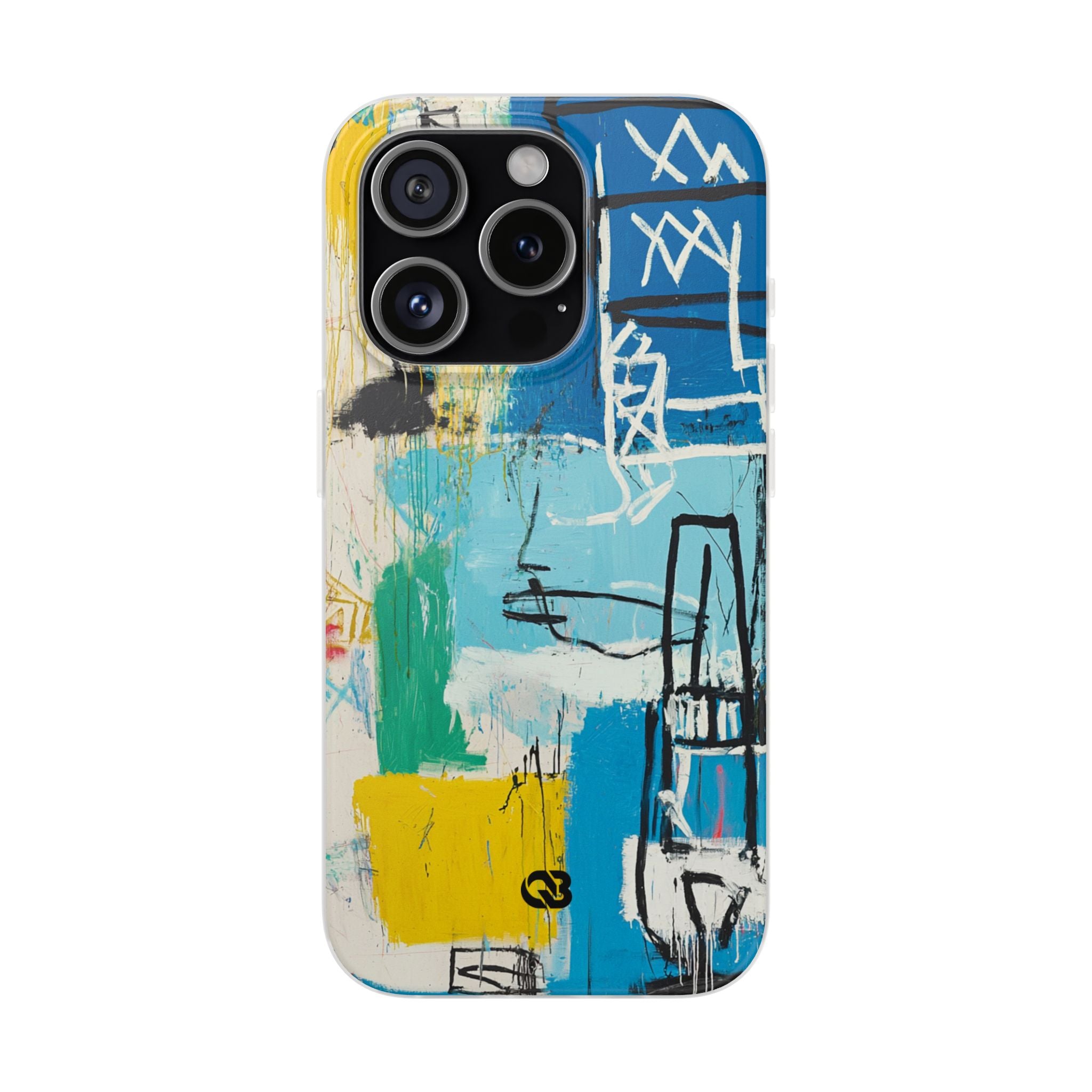 Azure Urban Scribble · Soft Phone Case for iPhone