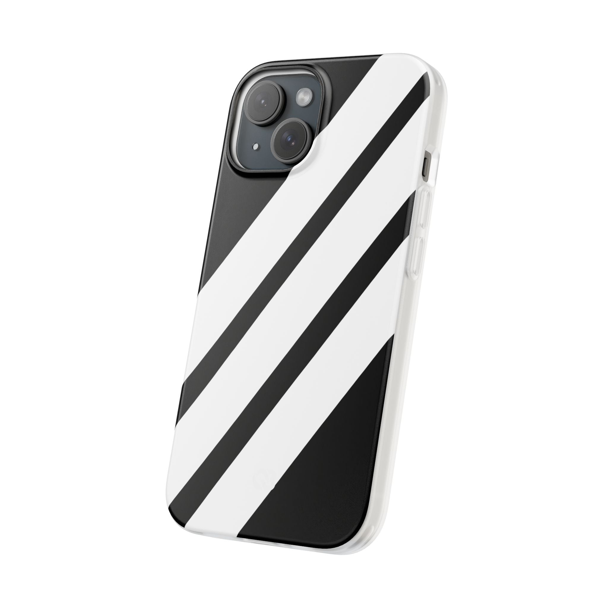 Obsidian White Bars · Soft Handyhülle für iPhone