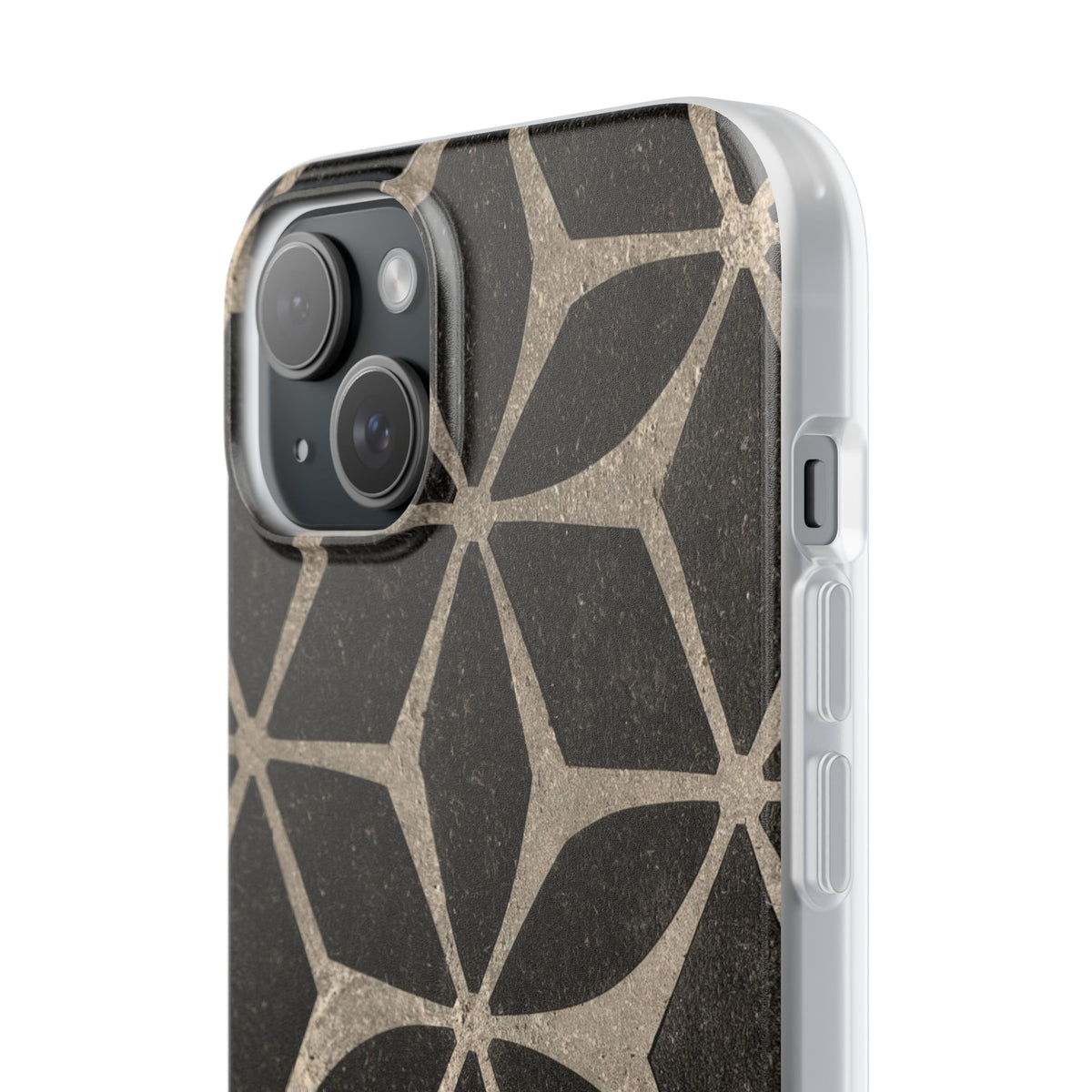 Concrete Mosaic Star · Lite Phone Case for iPhone · Black