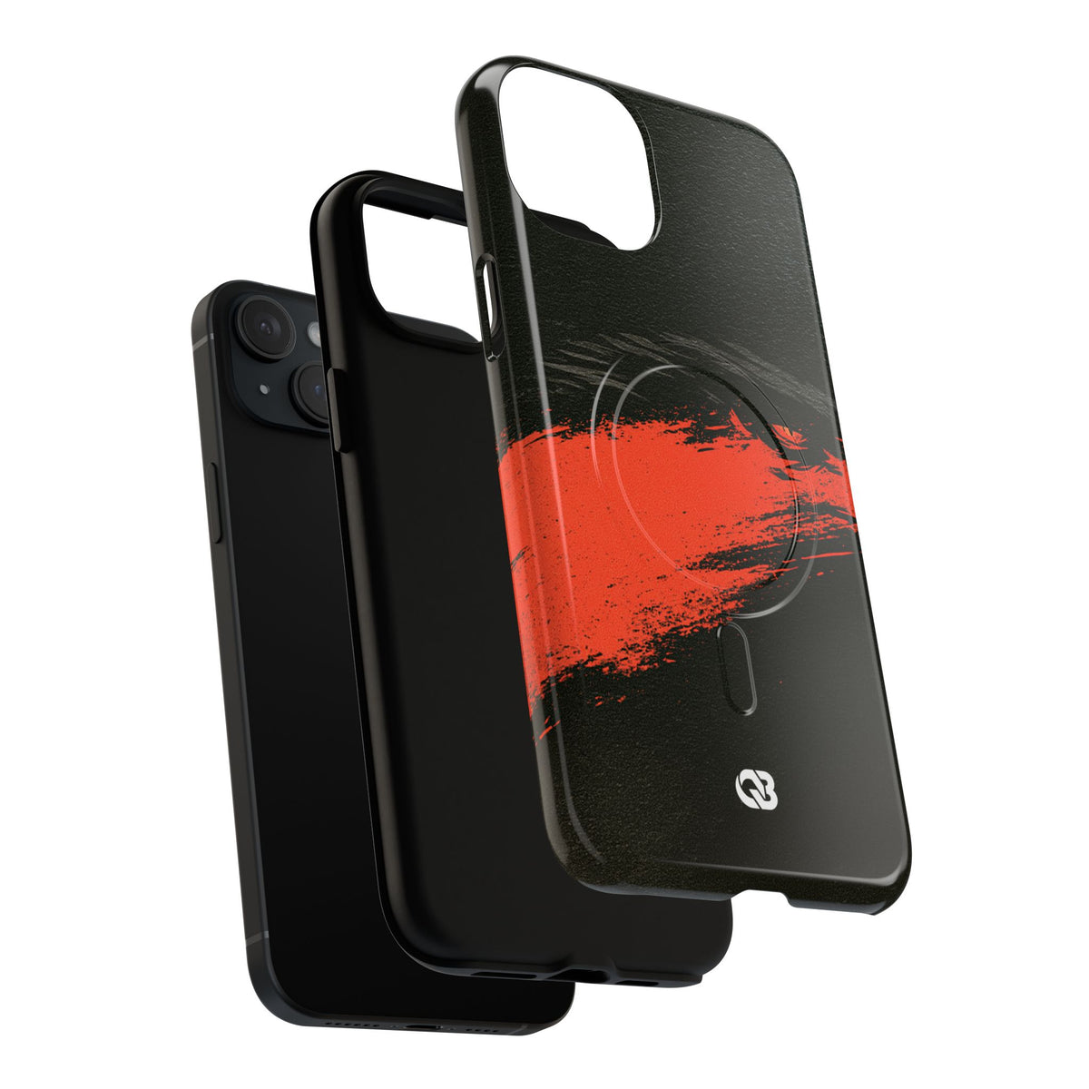 Crimson Raptor Noir · Tough 2.0 Magnetic Phone Case for iPhone · Black