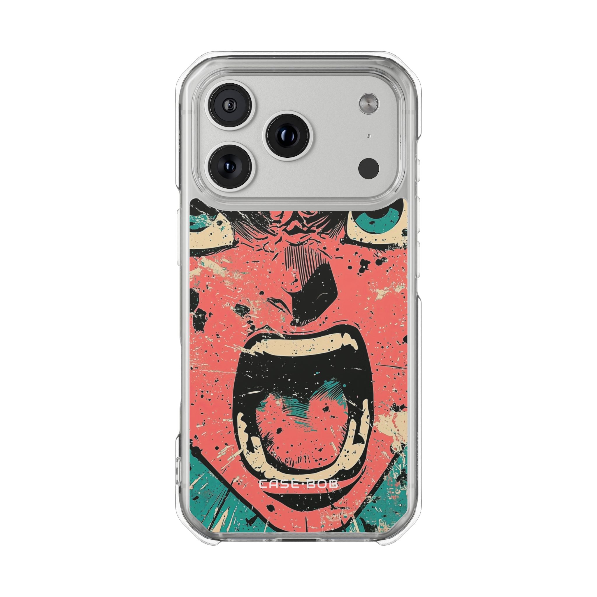 Skrigende Teal Face iPhone 17 Pro Cover - Impact