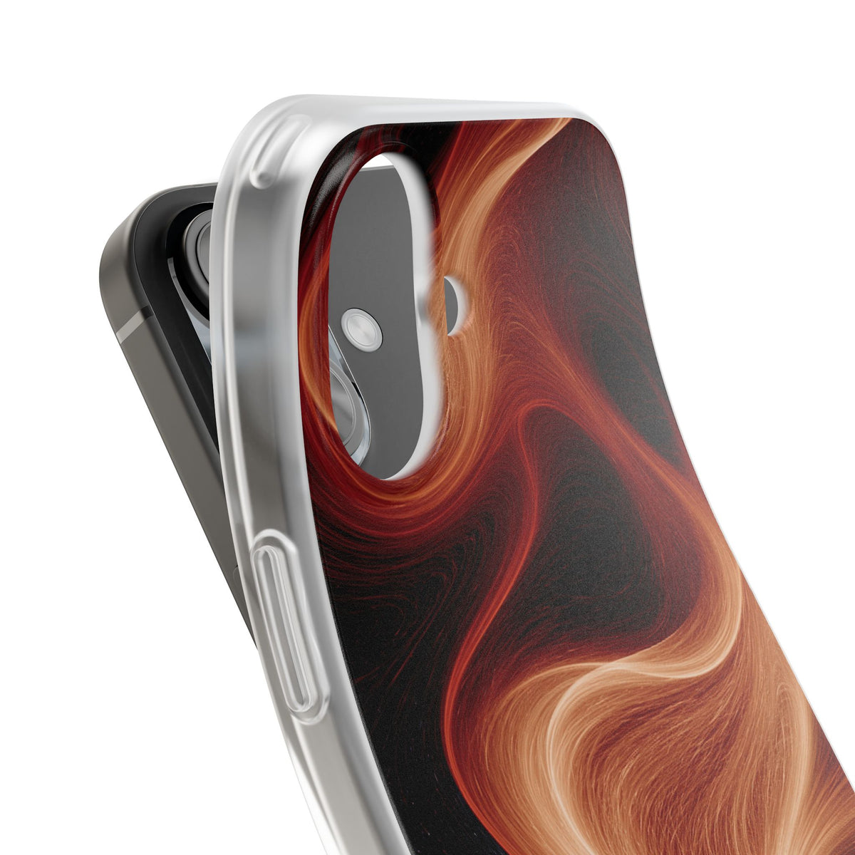 Solar Ember Flow · Lite Phone Case for iPhone · Orange
