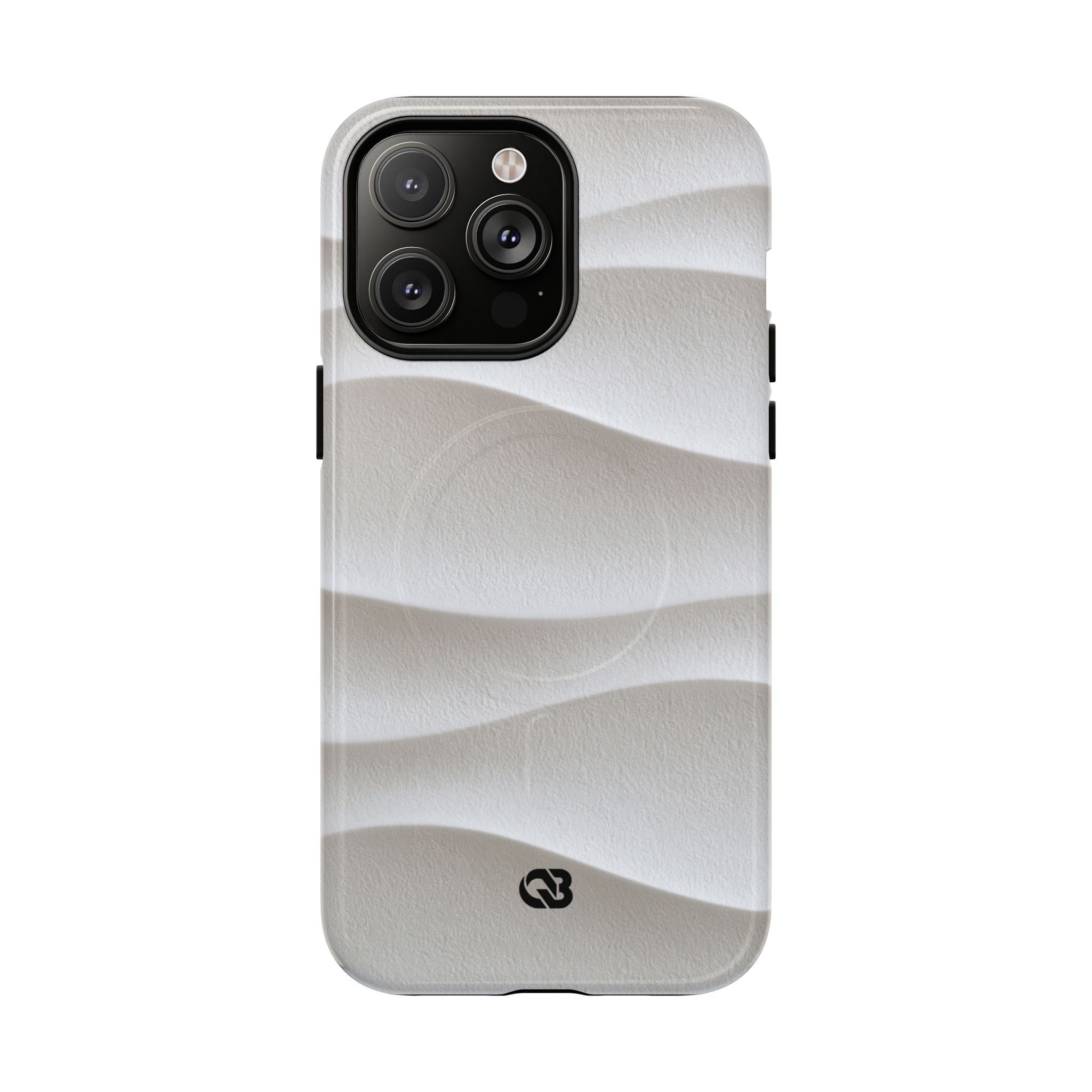 White Tough 2.0 Magsafe Phone Case for iPhone - Arctic Flow Ridges