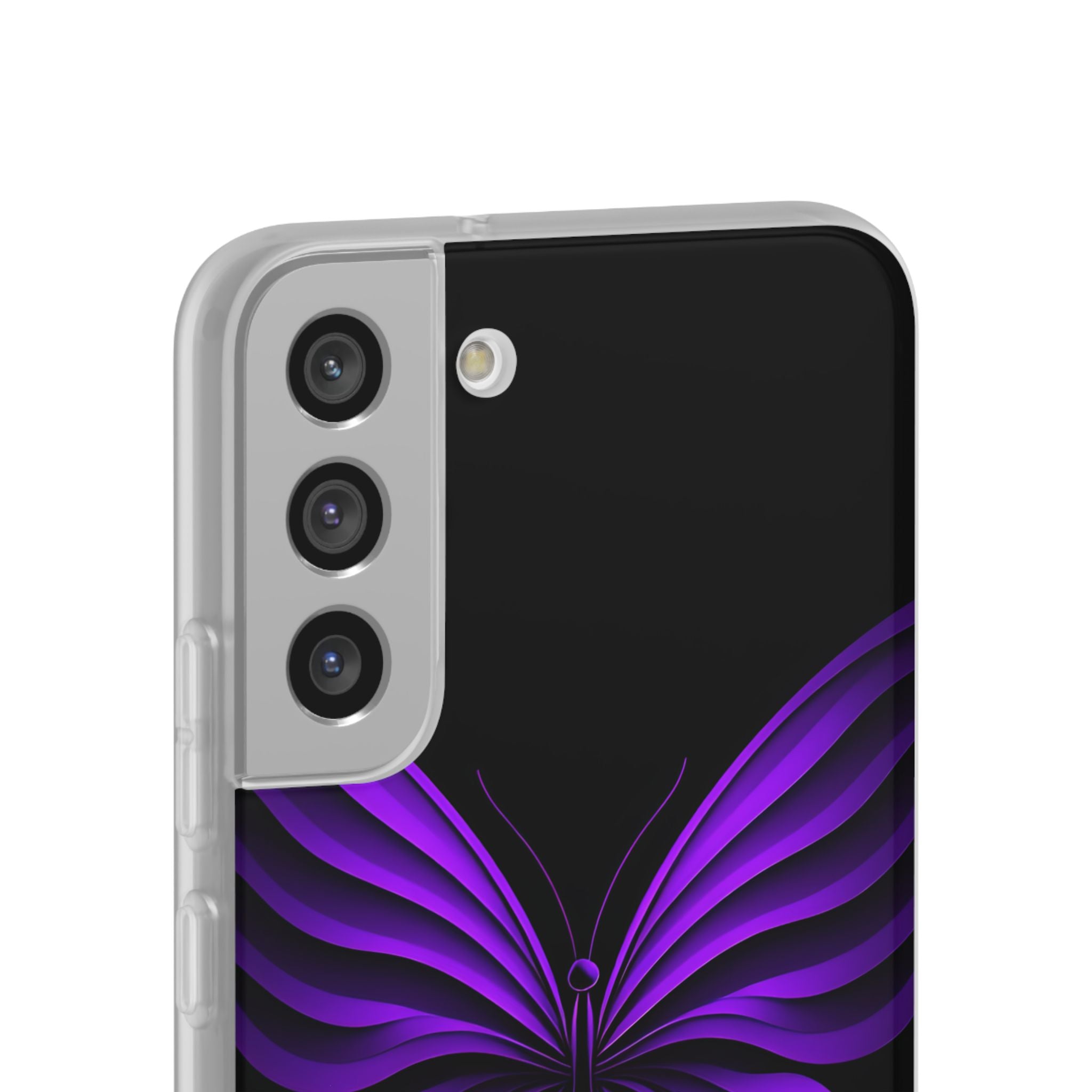 Violet Monarch Samsung S22 Plus Cover - Soft