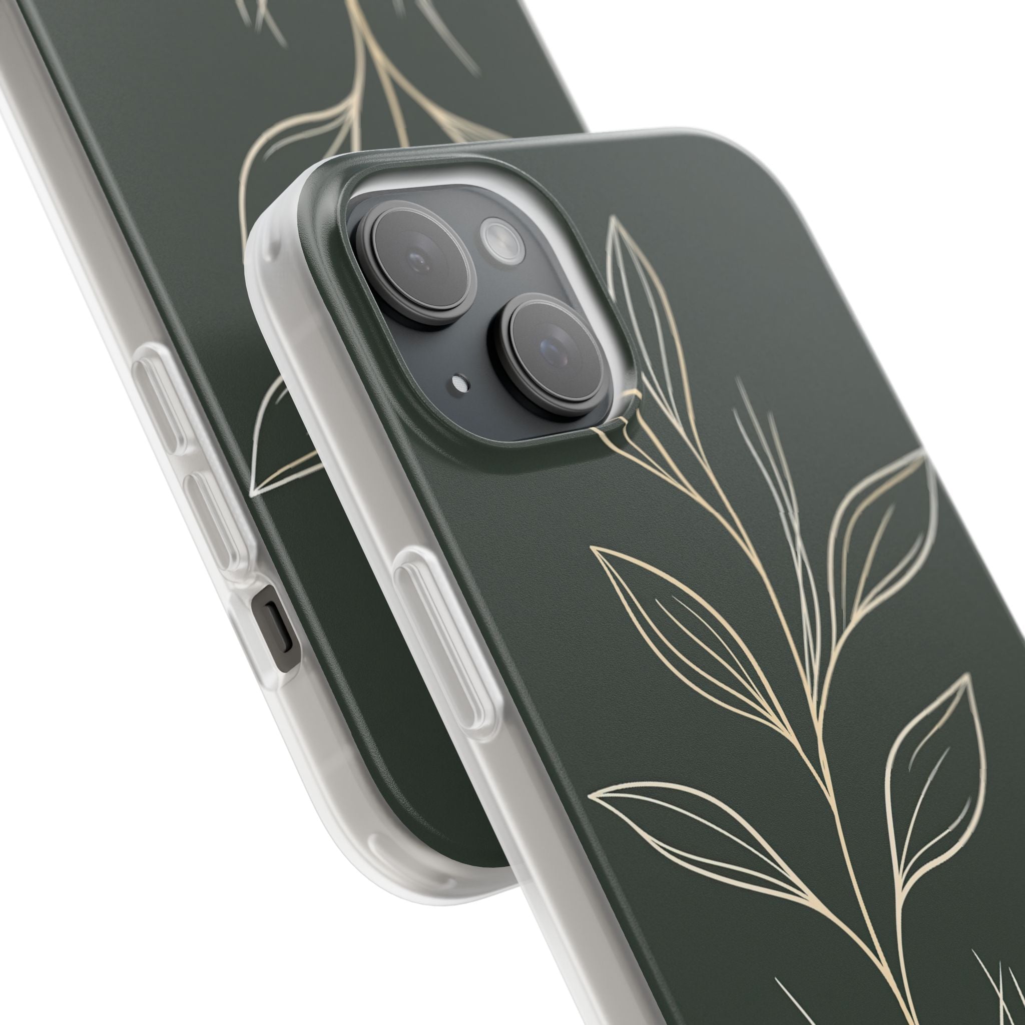 Green Lite Phone Case for iPhone - Deep Moss Willow