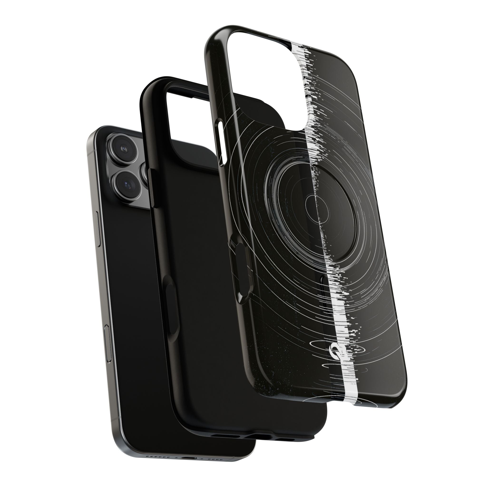 Black Tough 2.0 Magsafe Phone Case for iPhone - Obsidian Orbital Signal