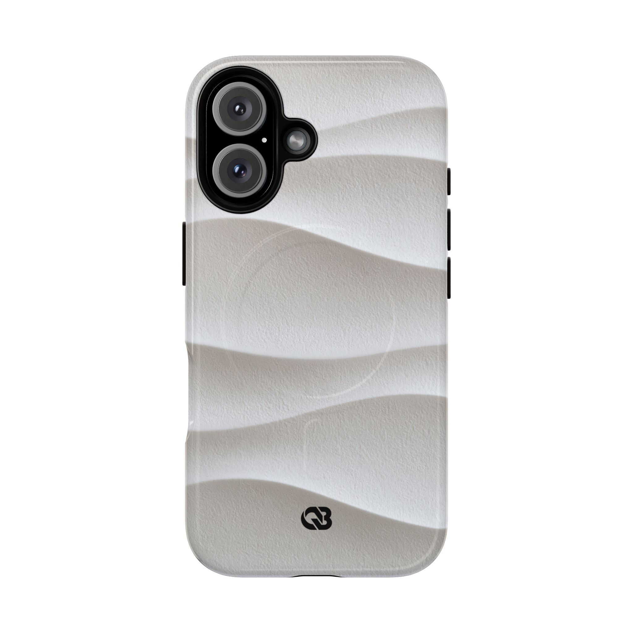 White Tough 2.0 Magsafe Phone Case for iPhone - Arctic Flow Ridges