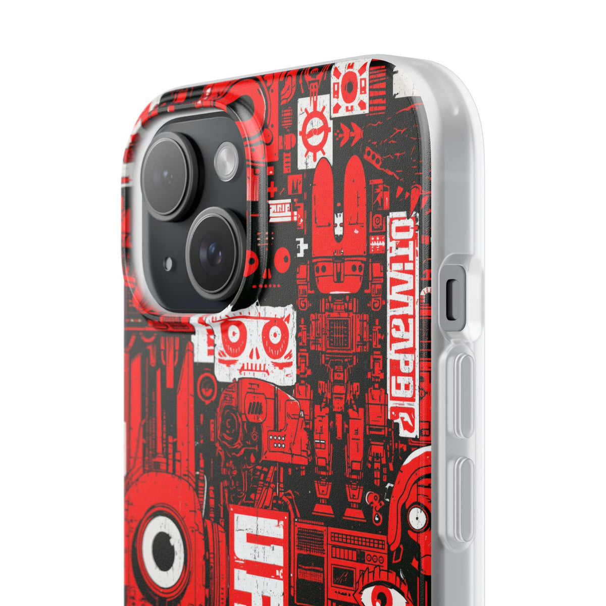 Neo Mecha Collage · Lite Phone Case for iPhone · Red