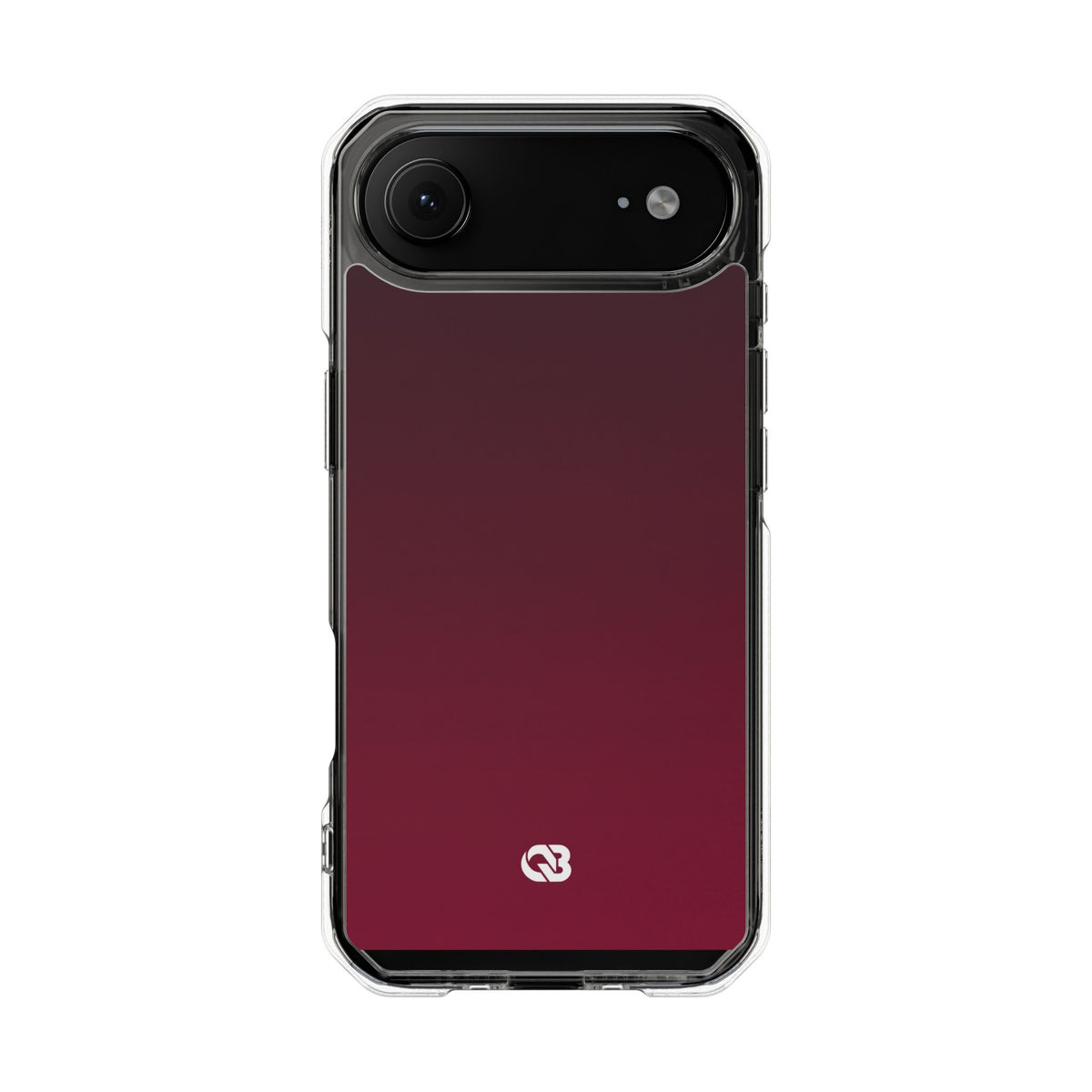 Bordeaux Spectrum · Clear Impact Magnetic Phone Case for iPhone · Red