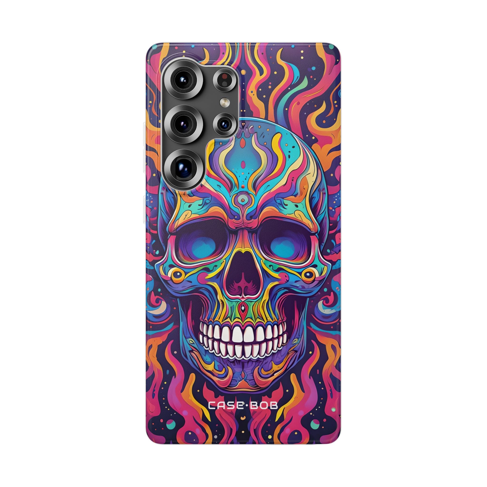 Flaming Skull Samsung S25 Ultra Case - Soft