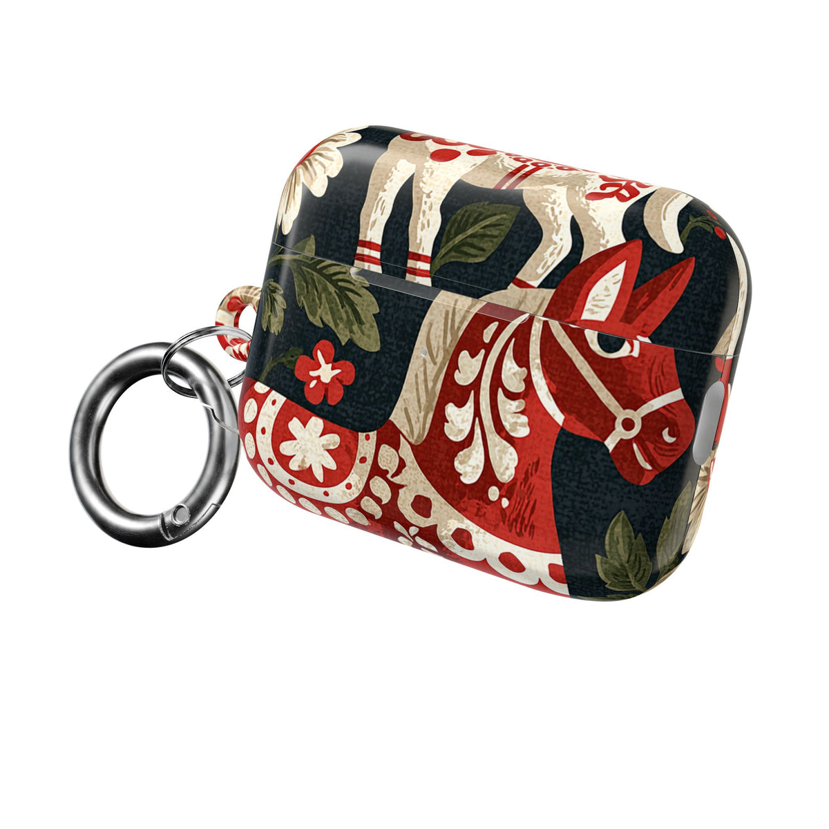 Nordic Dala Meadow · Hard Case for AirPods & AirPods Pro · Red