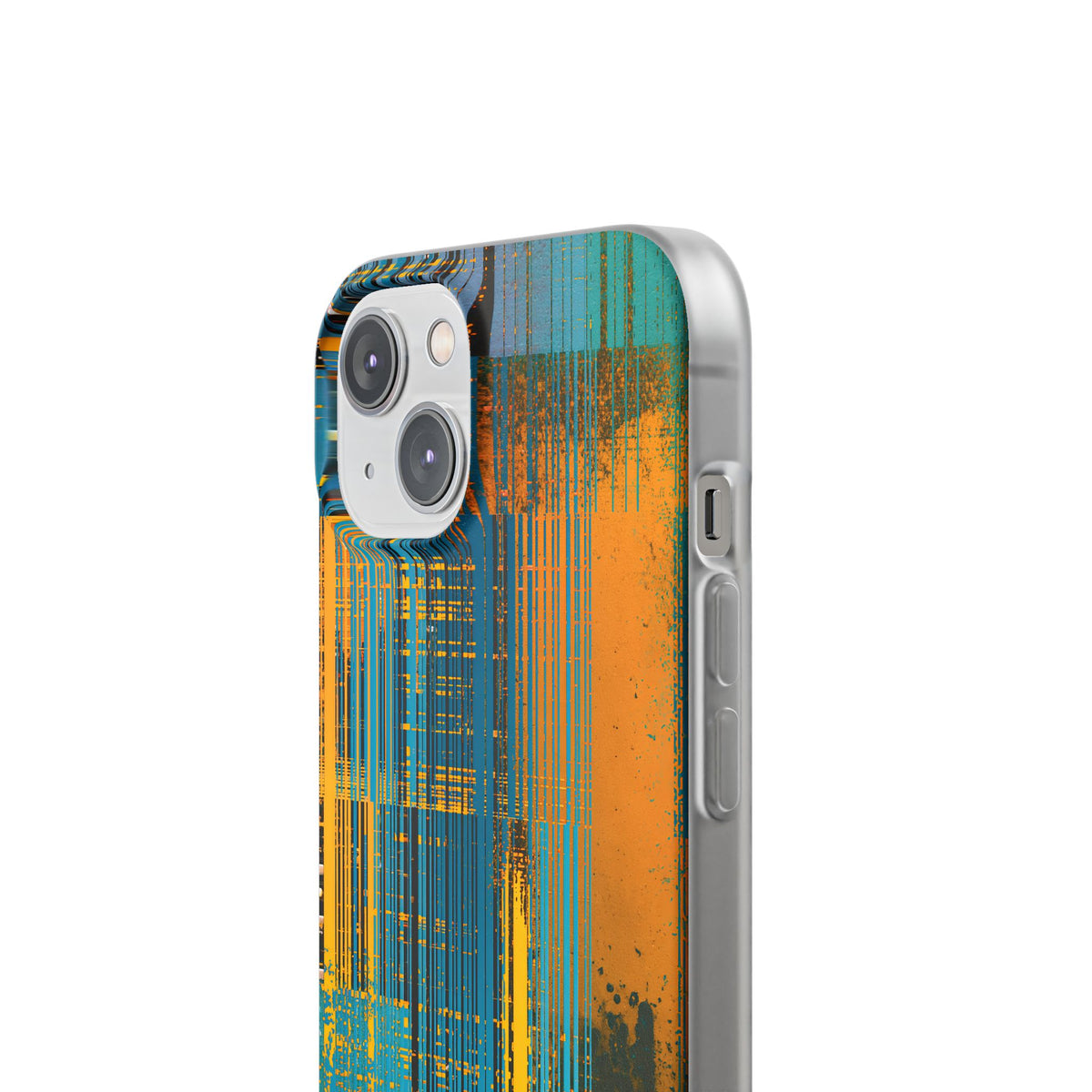 Cyber Glitch Stream · Lite Phone Case for iPhone · Teal