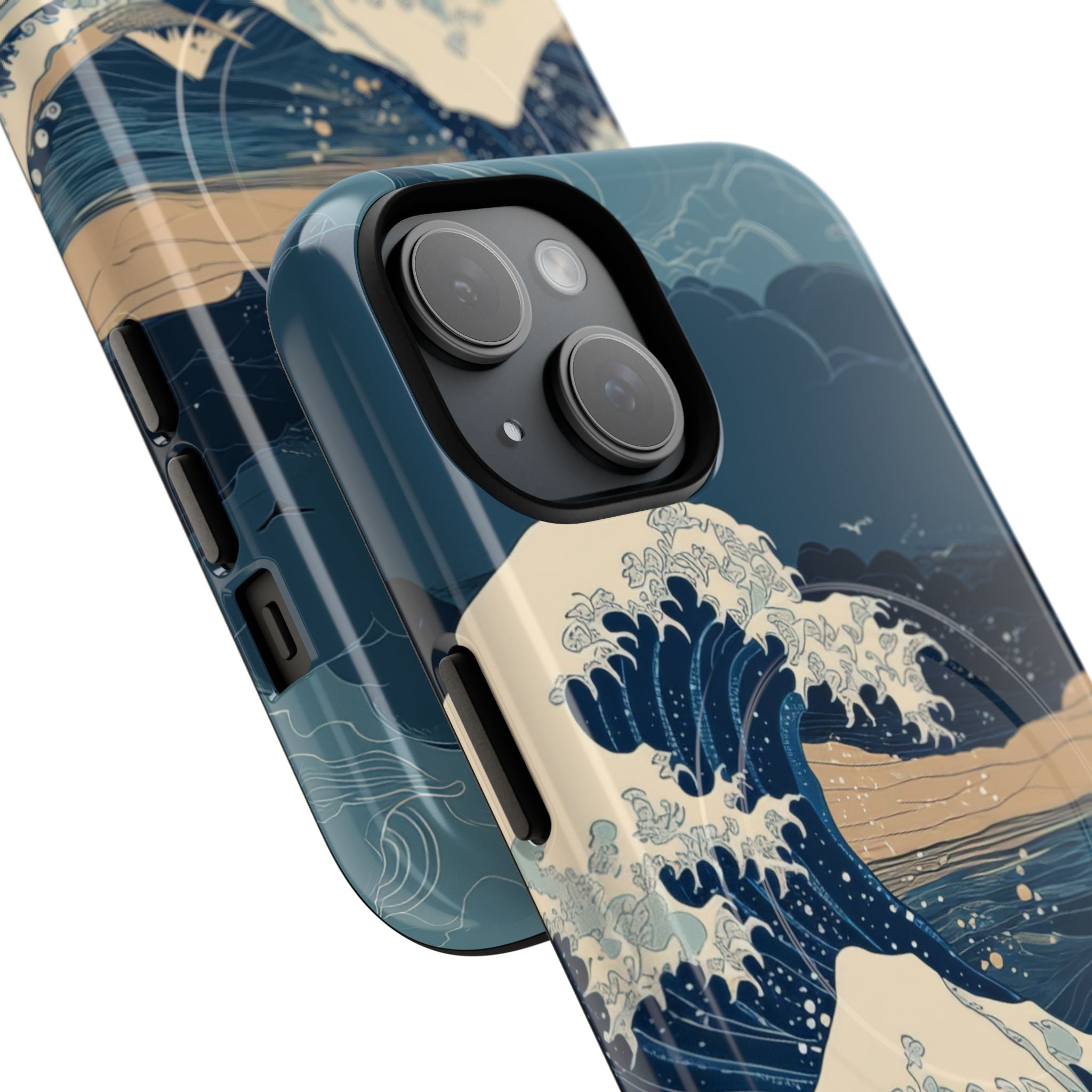 Cresting Blue Wave iPhone 15 Case - Tough+