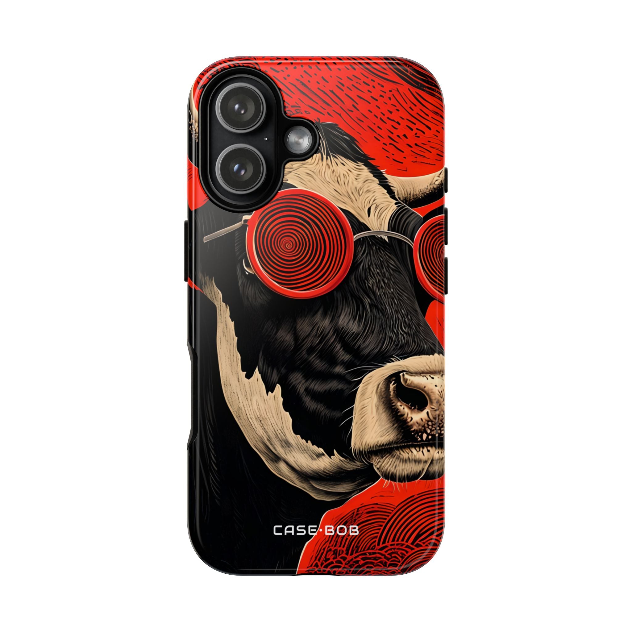 Hypnotic Cow iPhone 17 Case - Tough - CASE•BOB