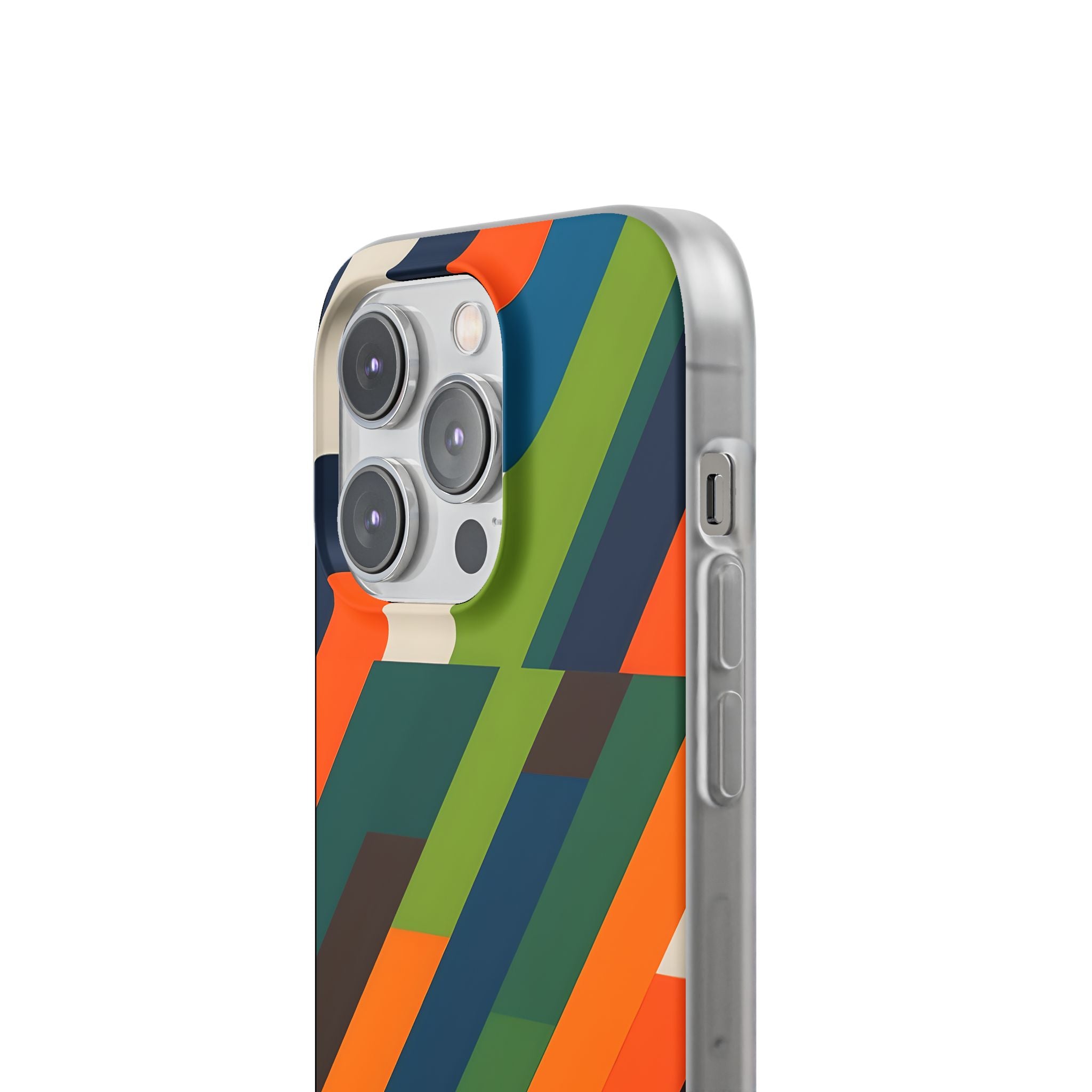Angled Retro Mosaic · Soft Handyhülle für iPhone