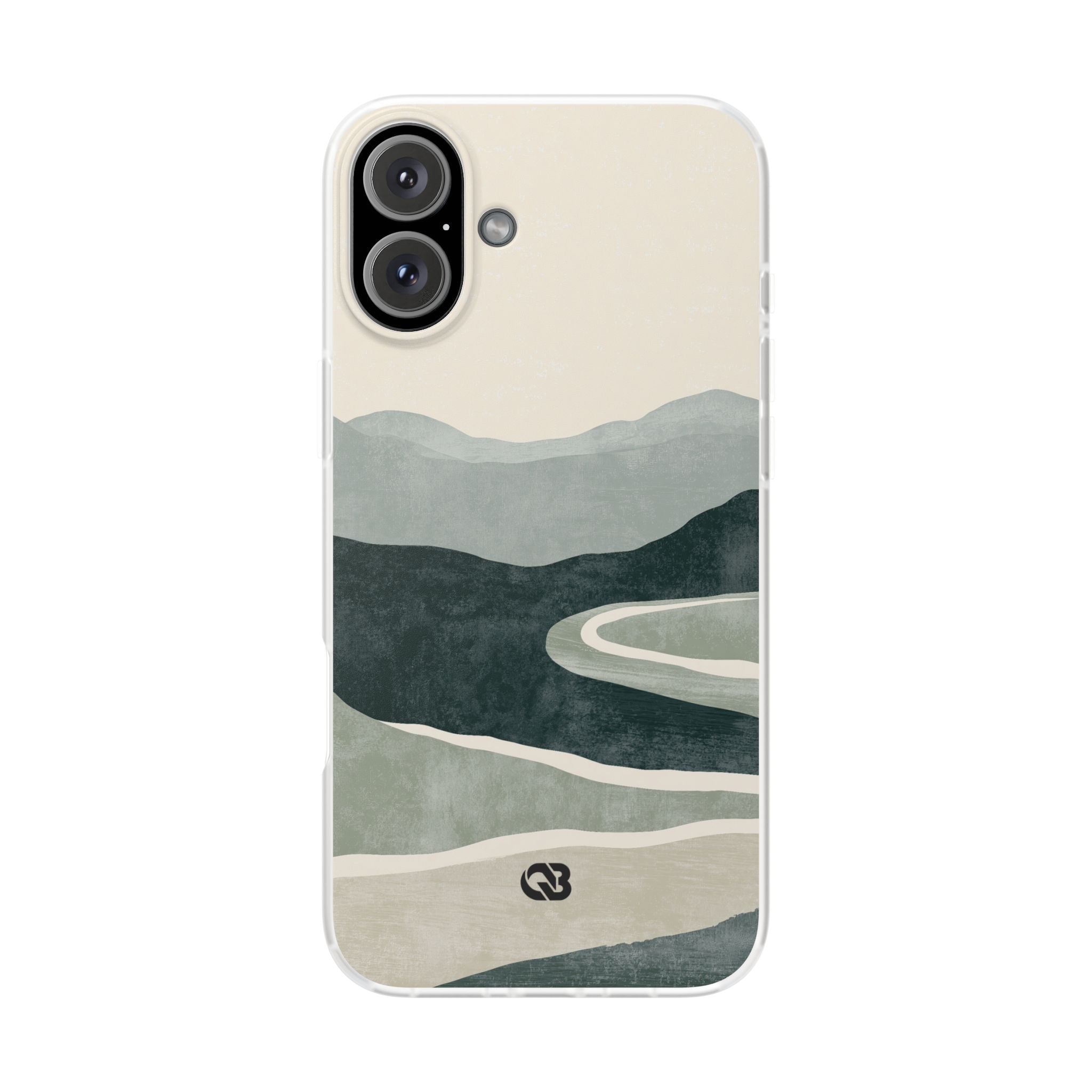 Green Lite Phone Case for iPhone - Misty Sage Valley