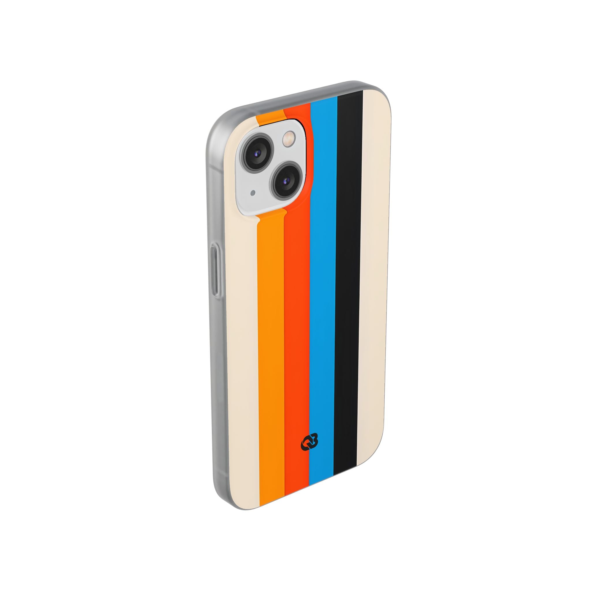Retro Racing Stripes · Soft Phone Case for iPhone