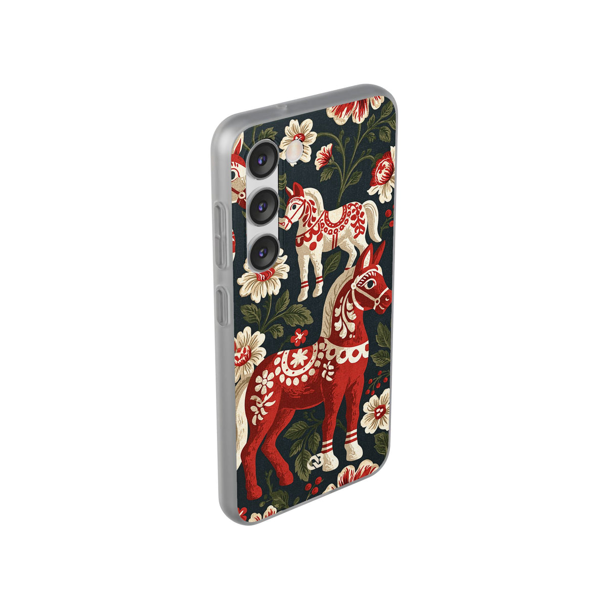 Nordic Dala Meadow · Lite Phone Case for Samsung · Red