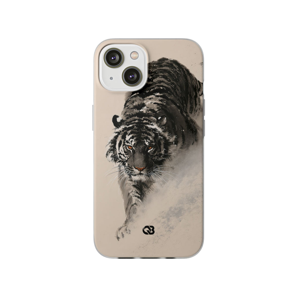 Ink Wash Tiger · Lite Phone Case for iPhone · Beige