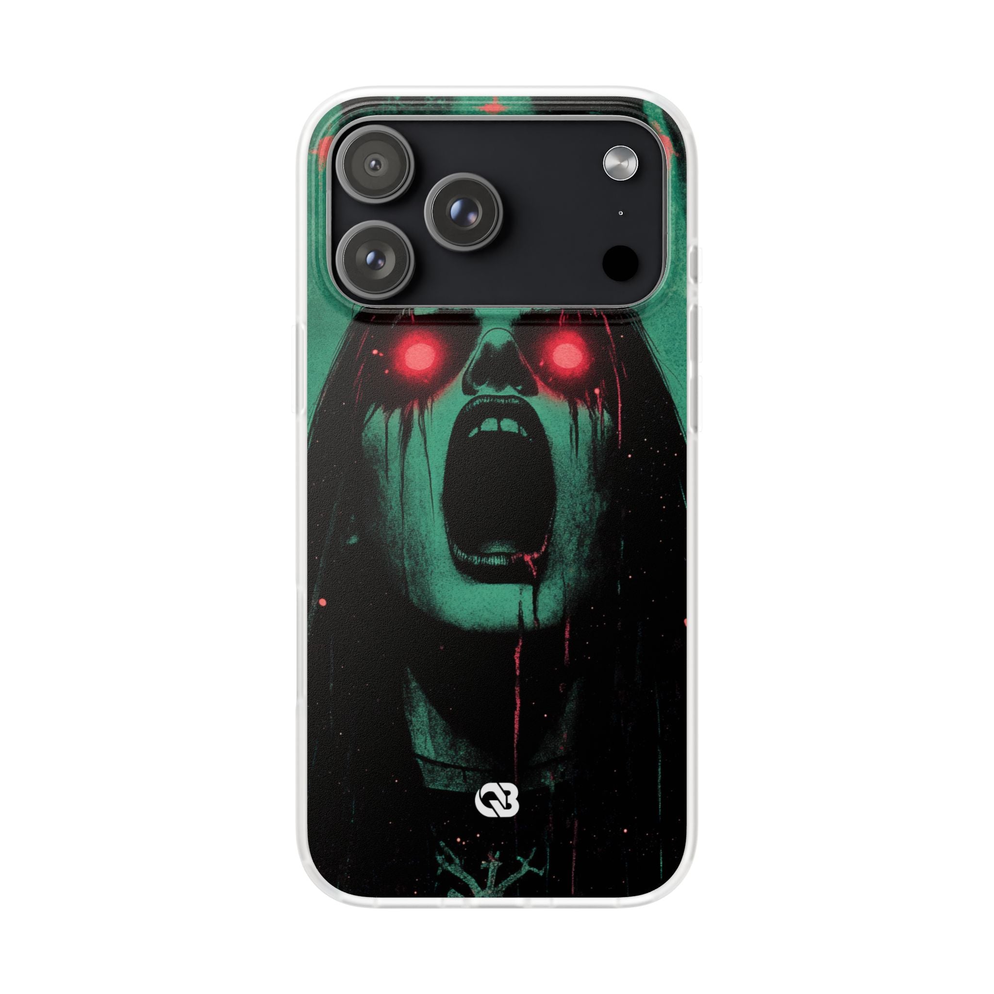 Crimson Emerald Scream · Soft Phone Case for iPhone