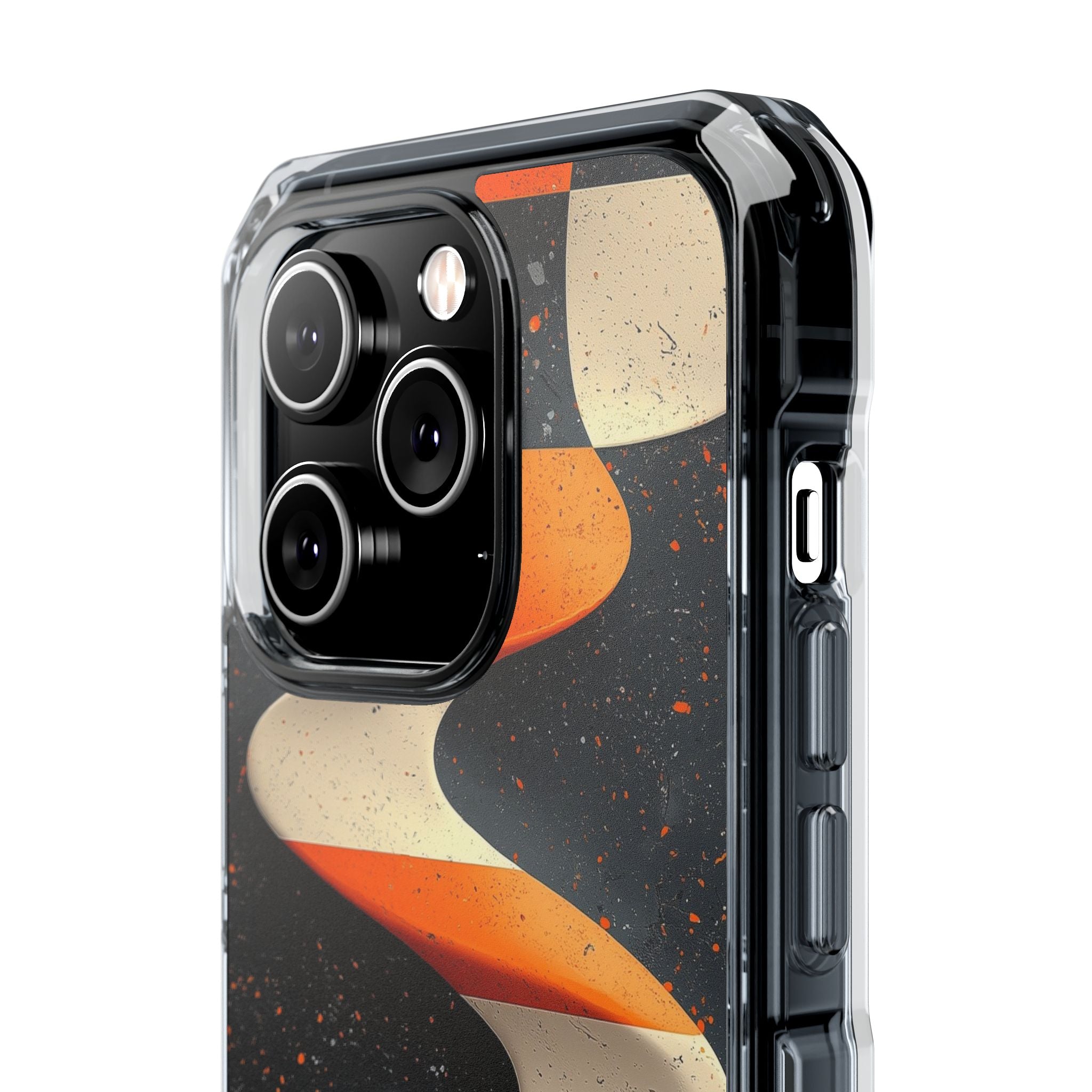 Orange Grit Twist · Impact Handyhülle für iPhone · Magsafe